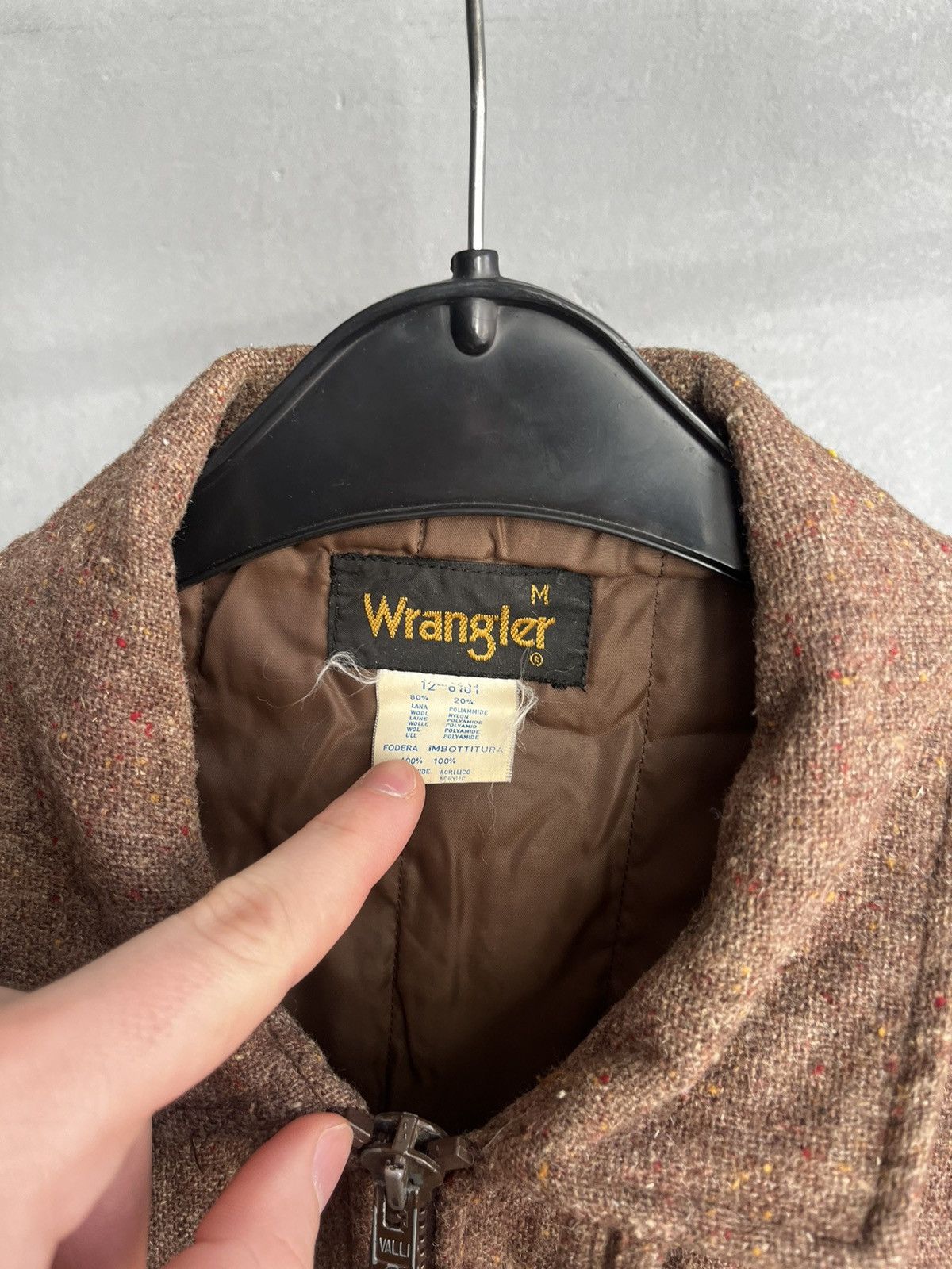 Vintage × Wrangler wrangler wool jacket vintage 90s Size US M / EU 48-50 / 2 - 2 Thumbnail