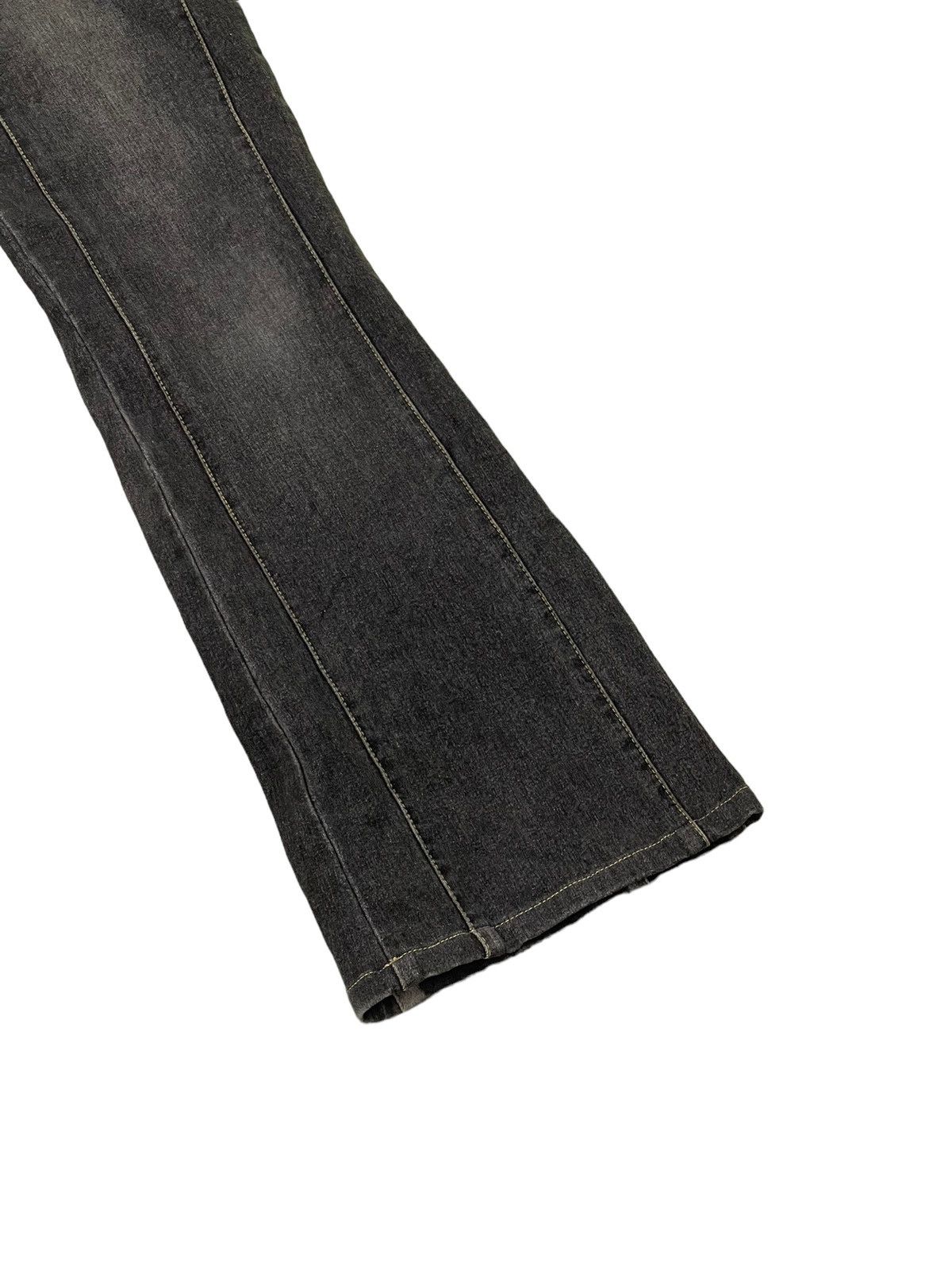 Japanese Brand Flare Jeans Fairy Slim Stretch Boot Cut 7🟦6 Size US 29 - 4 Thumbnail
