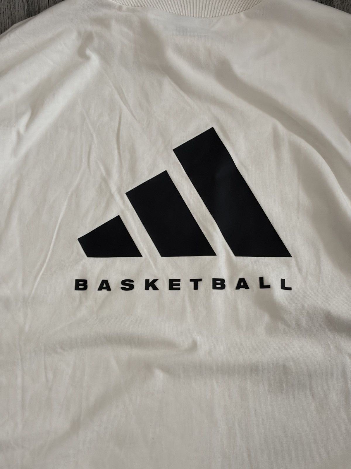 Adidas Adidas Jerry Lorenzo White Long-Sleeve Basketball Logo Tee Size US XL / EU 56 / 4 - 6 Thumbnail
