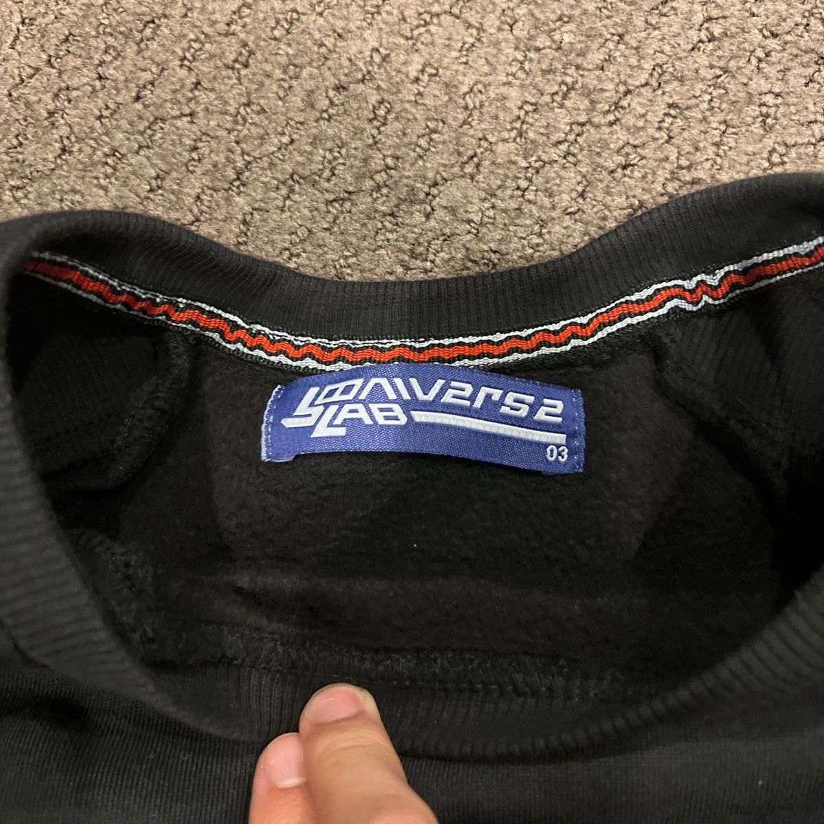jOONIVERSE LAB Jooniverse Black Panel Crewneck (L) Size US L / EU 52-54 / 3 - 2 Thumbnail