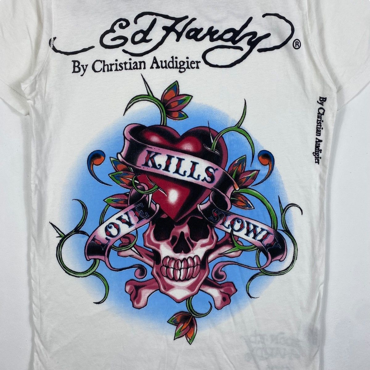 Christian Audigier ED HARDY By Christian Audigier Skull Tattoo Tee Shirt Size S / US 4 / IT 40 - 2 Thumbnail