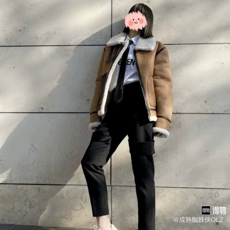 Loewe LOEWE A pilot jacket with fur and feathers Size US S / EU 44-46 / 1 - 7 Thumbnail