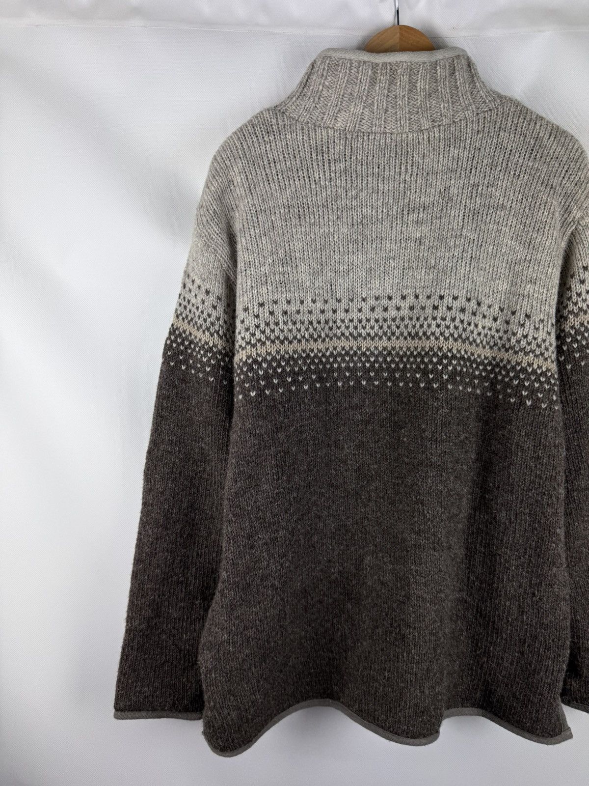 Other Pachamama 1/4 Zip Heavy Hand Knitted Wool Sweater Pullover Size US M / EU 48-50 / 2 - 17 Thumbnail