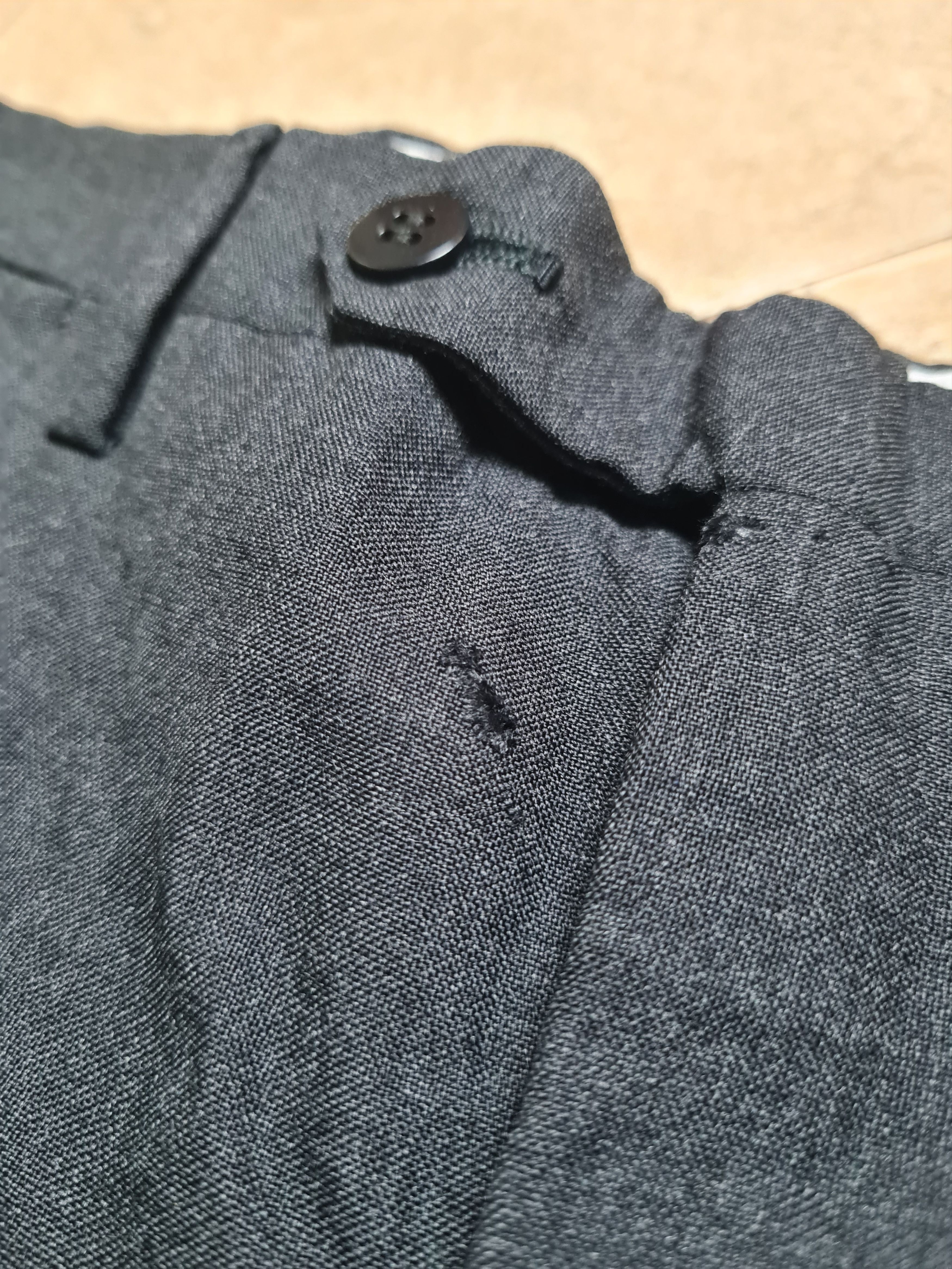 Kiton Kiton Napoli Charcoal Gray-Black Premium Wool Dress Trouses Size US 38 / EU 54 - 13 Thumbnail