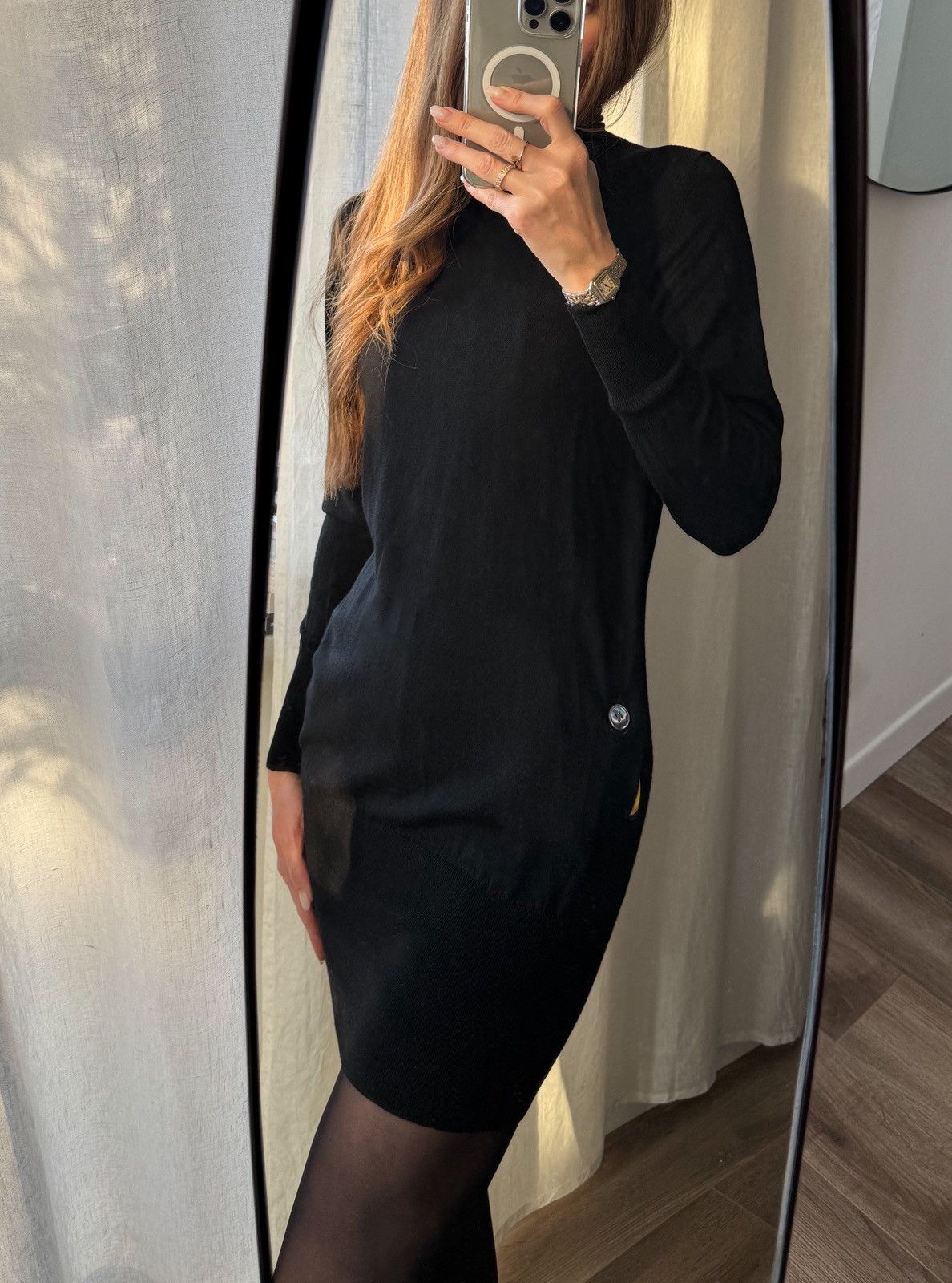Paul Smith Paul Smith knitted jersey black dress turtleneck avantgarde Size S / US 4 / IT 40 - 5 Thumbnail
