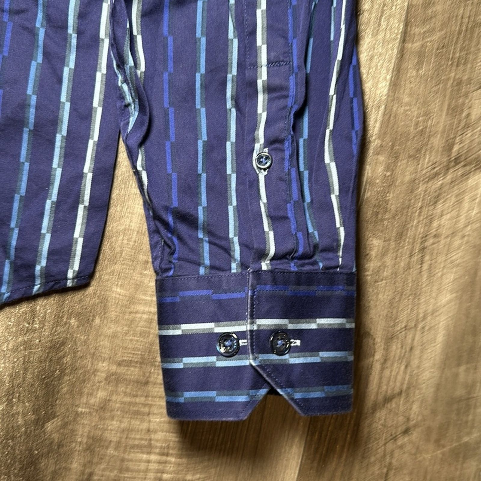 BUGATCHI Bugatchi Uomo Classic Fit Long Sleeve Button Down - Large Size US L / EU 52-54 / 3 - 4 Thumbnail