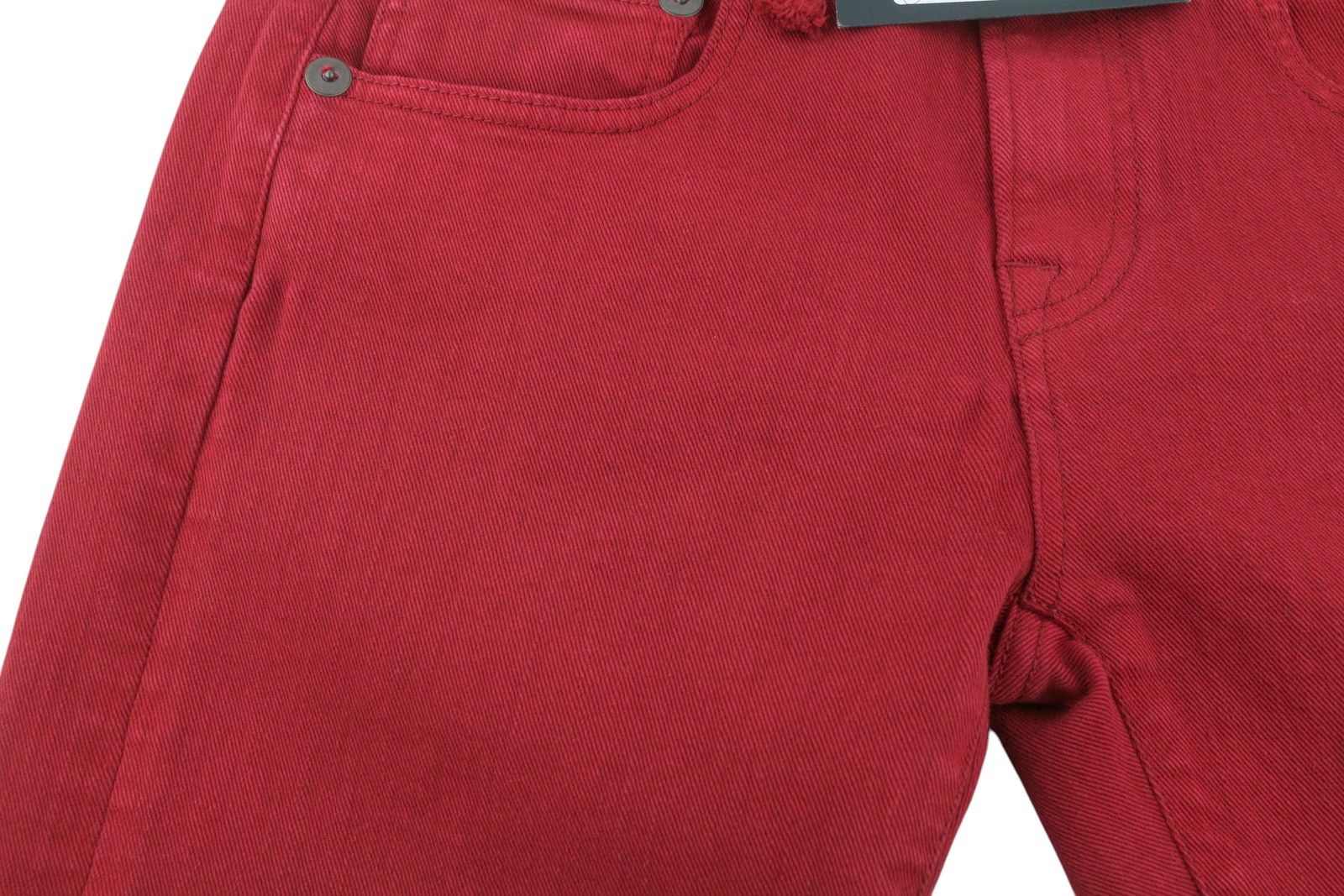 R13 BOY STRAIGHT 27 Vivid Red Stretch Cropped Ankle 86355 Size 27" / US 4 / IT 40 - 9 Thumbnail