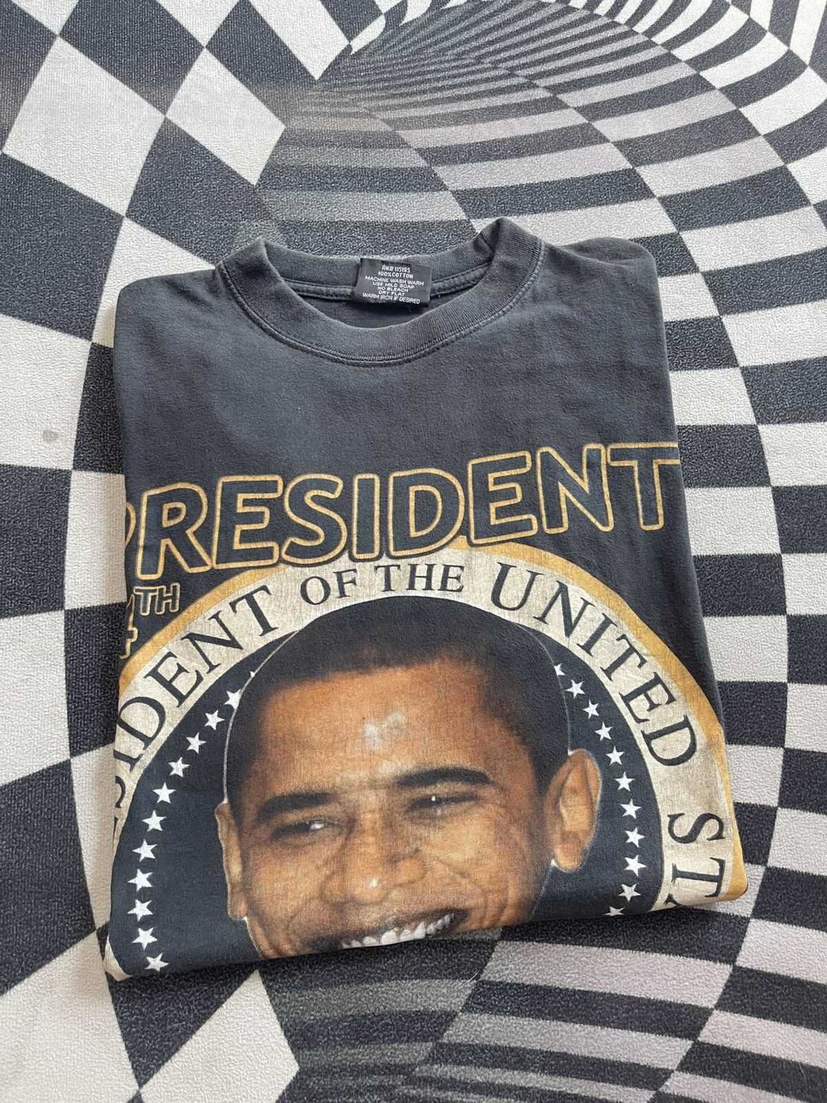 Vintage Vintage Barack Obama 44th President T-Shirt Big Graphic Size US XL / EU 56 / 4 - 1 Thumbnail
