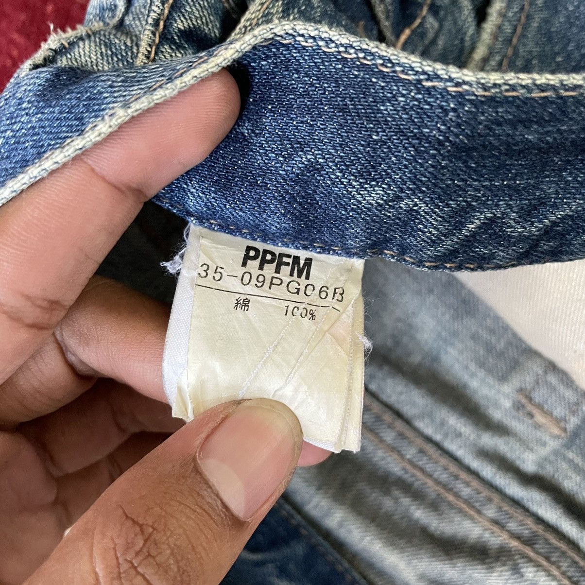 Japanese Brand × PPFM × Vintage PPFM DOUBLE WAIST RARE JEANS Size US 34 / EU 50 - 11 Thumbnail