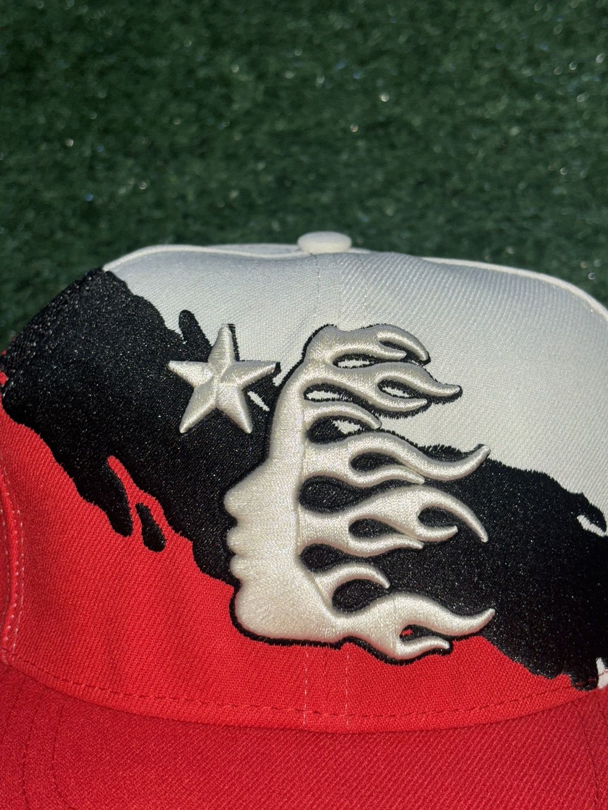 HELLSTAR Hellstar Red Paintbrush Snapback Size ONE SIZE - 6 Thumbnail