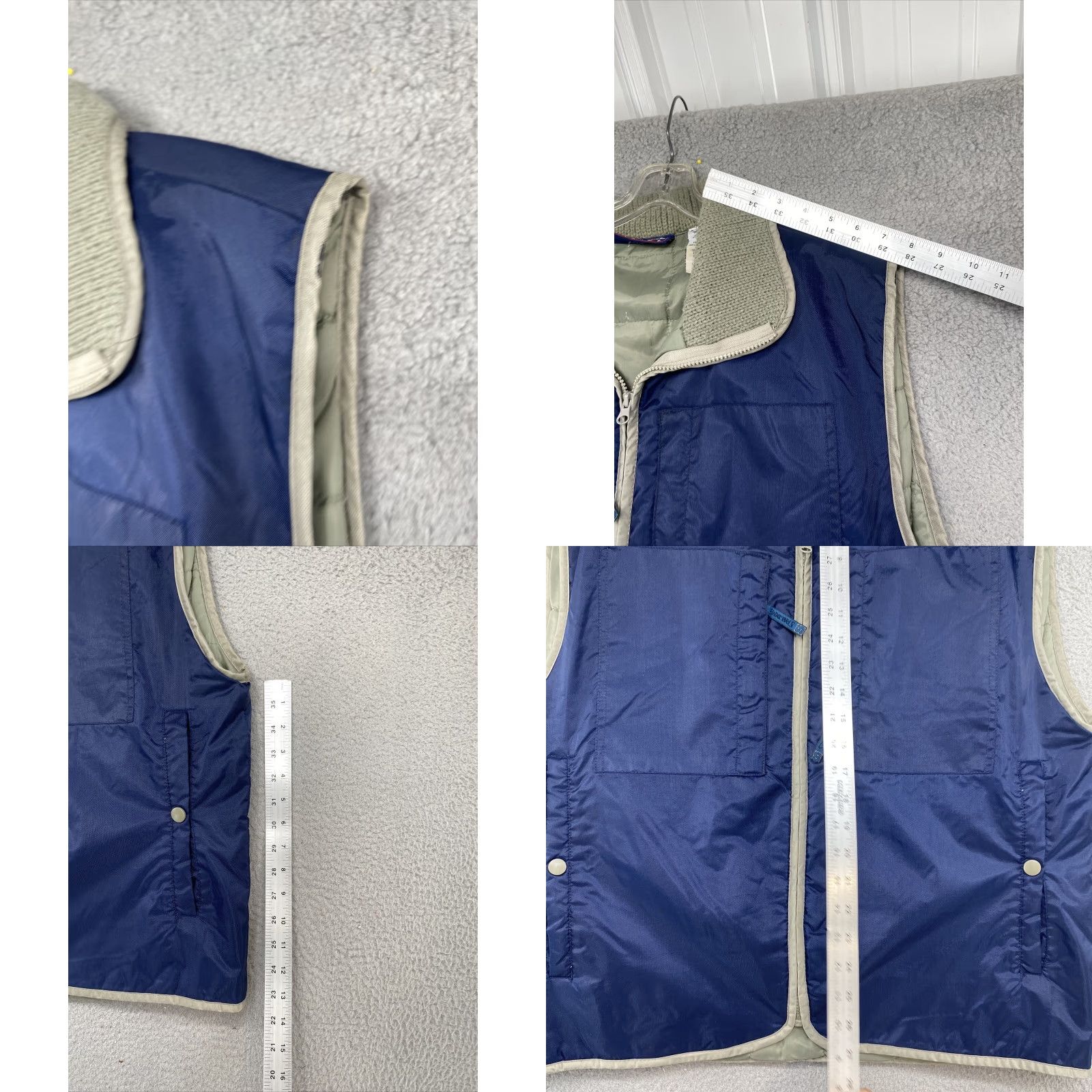 Spalding VINTAGE Spalding Blue Nylon Insulated Full Zip Vest Mens Size Large Vest Size US L / EU 52-54 / 3 - 8 Thumbnail