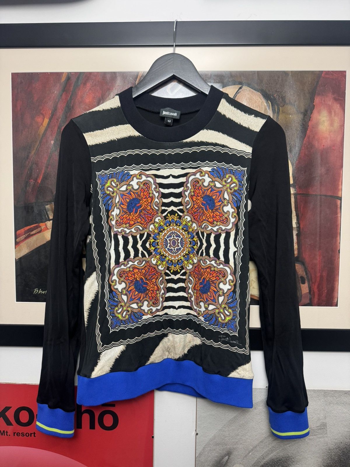 Just Cavalli Just Cavalli Vintage Y2k Viscosa Sweatshirt Longsleeve Rare Size M / US 6-8 / IT 42-44 - 1 Thumbnail