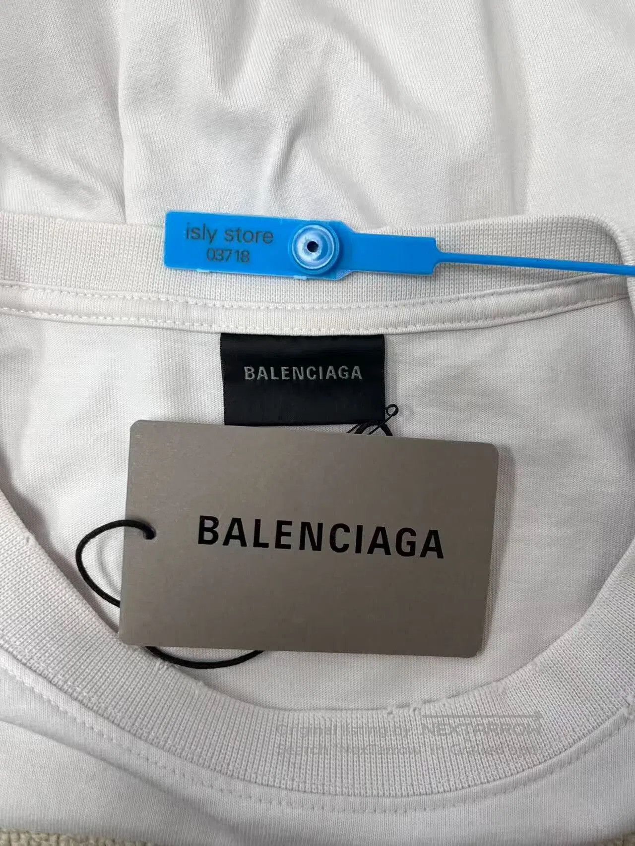 Balenciaga Balenciaga Logo Print Crewneck Short-Sleeve T-Shirt Unisex. Size US XL / EU 56 / 4 - 4 Thumbnail