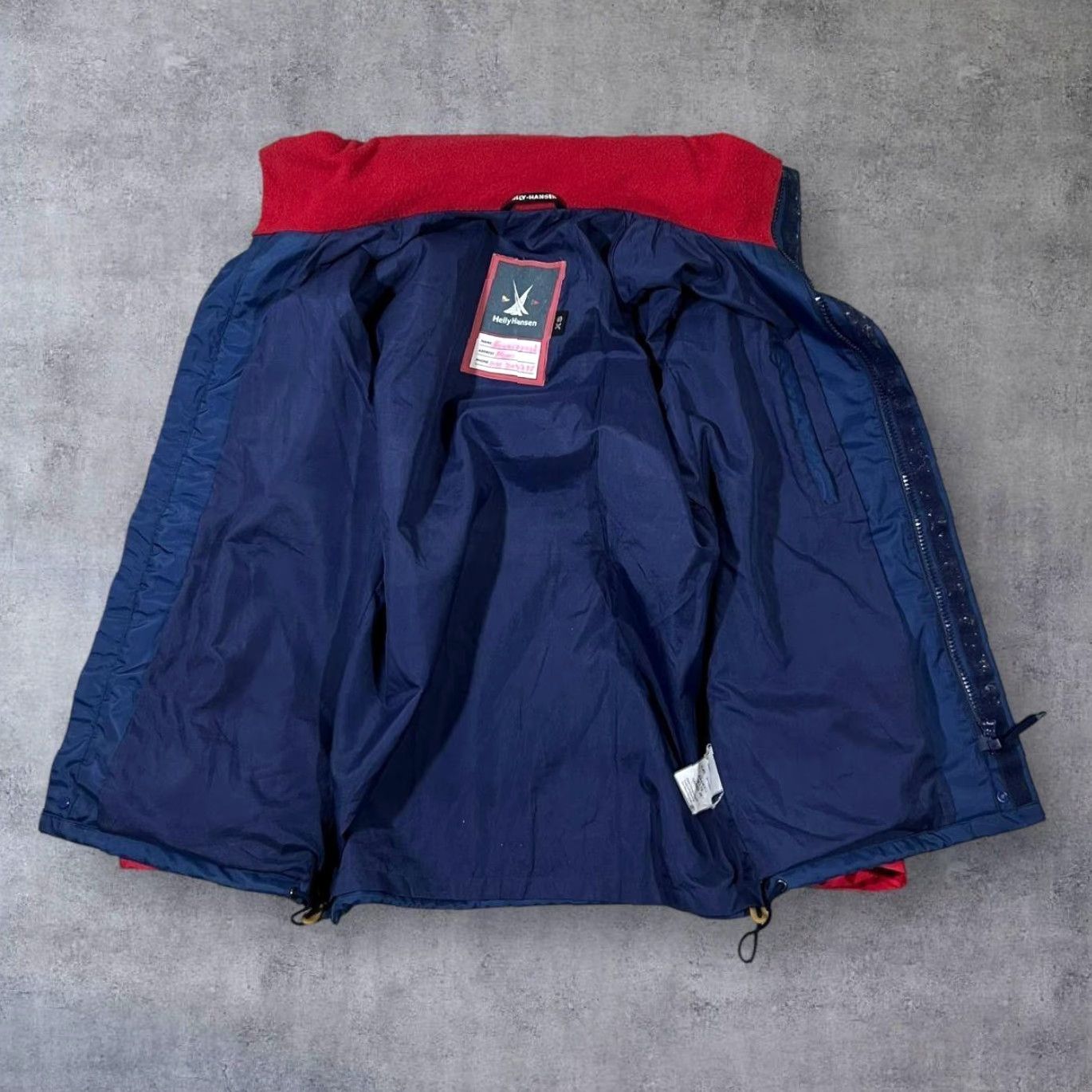 Helly Hansen Helly Hansen KMG U-205 P Navy Blue Red Sailing Hooded Jacket Mens XS Womens M Jacket Size XS / US 0-2 / IT 36-38 - 3 Thumbnail