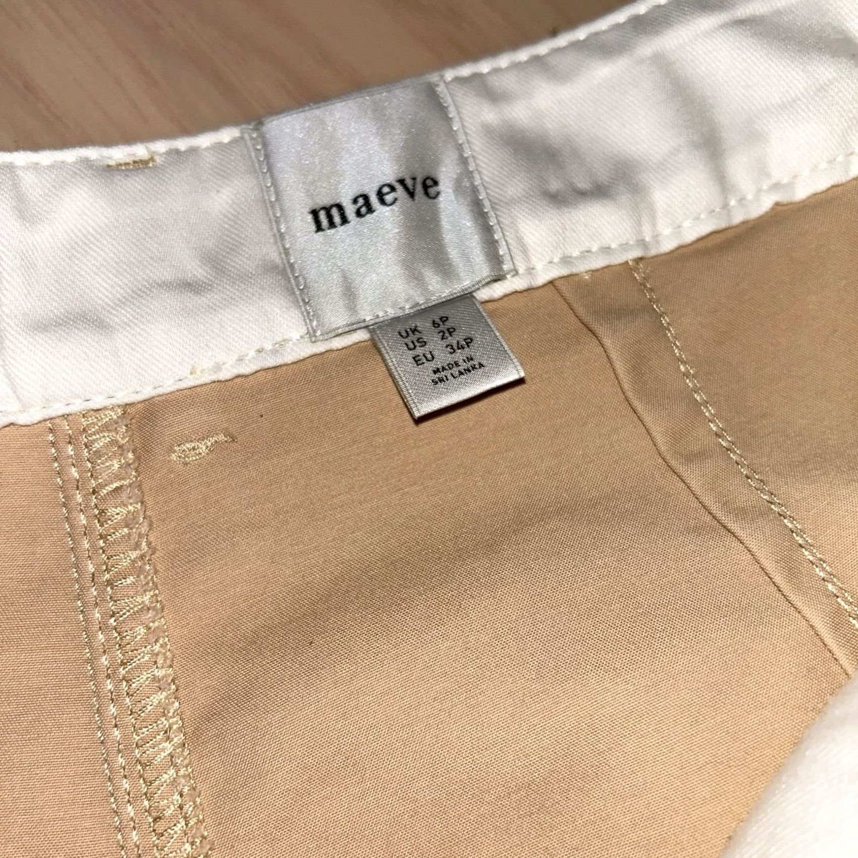 Anthropologie Anthropologie Maeve Barrel Leg Chino Trouser Women’s 6P Size 28" / US 6 / IT 42 - 5 Thumbnail