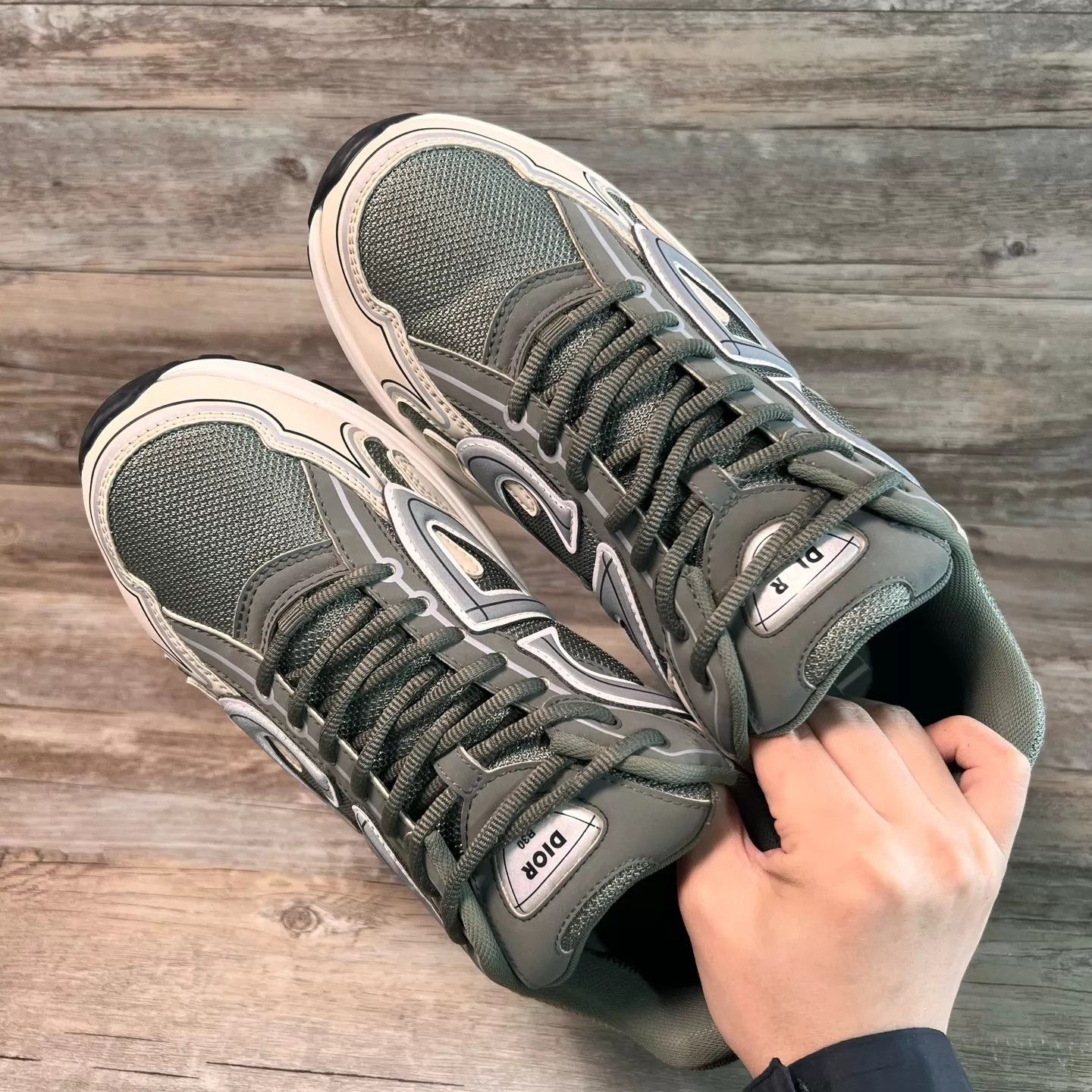 Dior Dior b30 Olive/Gray Green 43 Size US 10 / EU 43 - 5 Thumbnail