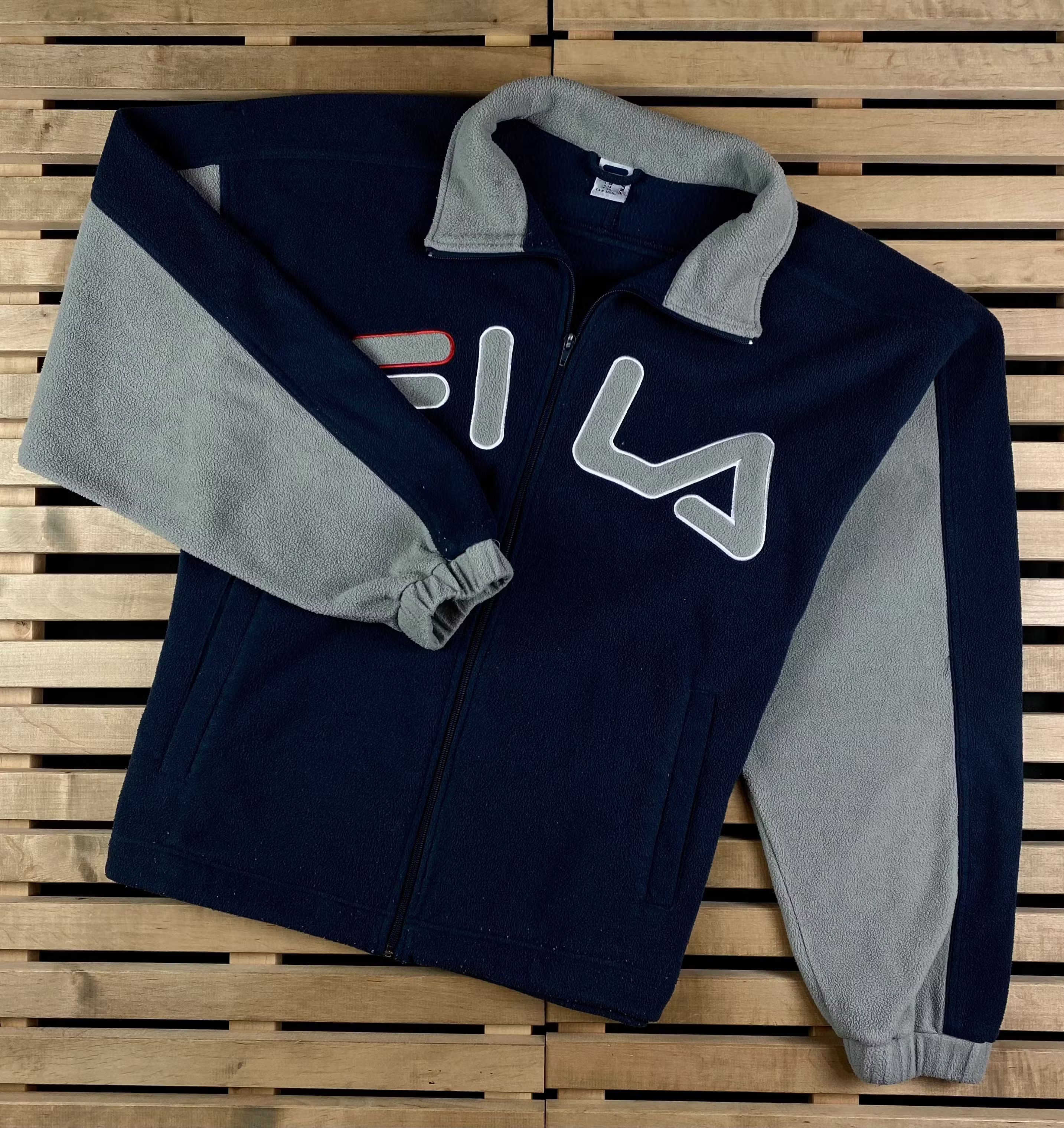 Fila × Vintage Mens Fleece Bomber Jacket Fila Vintage Size XXL 2XL Size US XXL / EU 58 / 5 - 1 Thumbnail