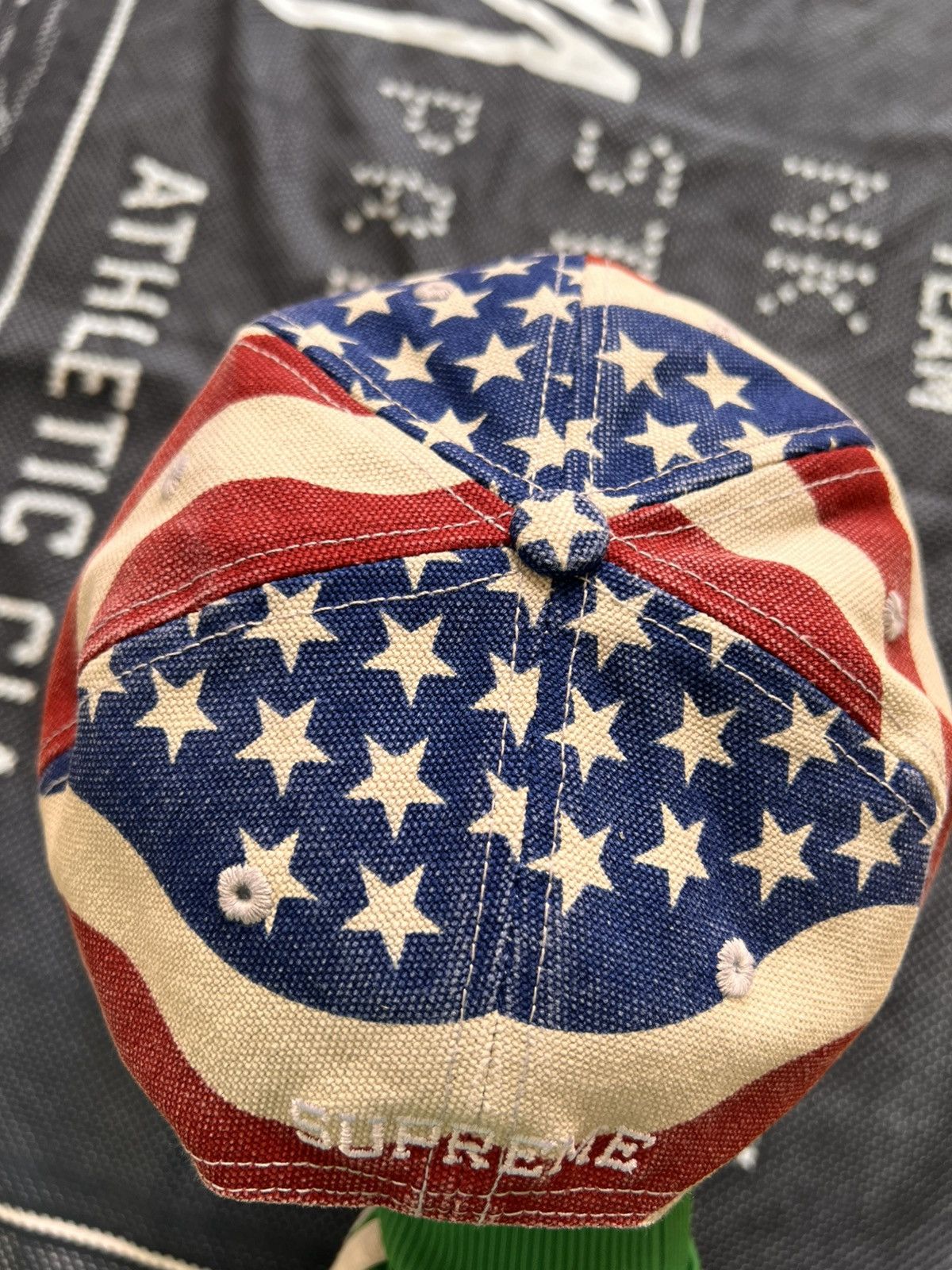 Supreme Supreme Pigment Coated S Logo 6-Panel Cap USA Flag america Size ONE SIZE - 15 Thumbnail