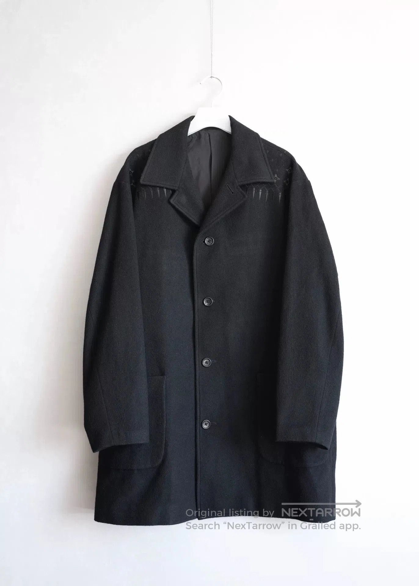 Yohji Yamamoto Yohji Yamamoto Embroidered Long Coat. Size US M / EU 48-50 / 2 - 2 Thumbnail