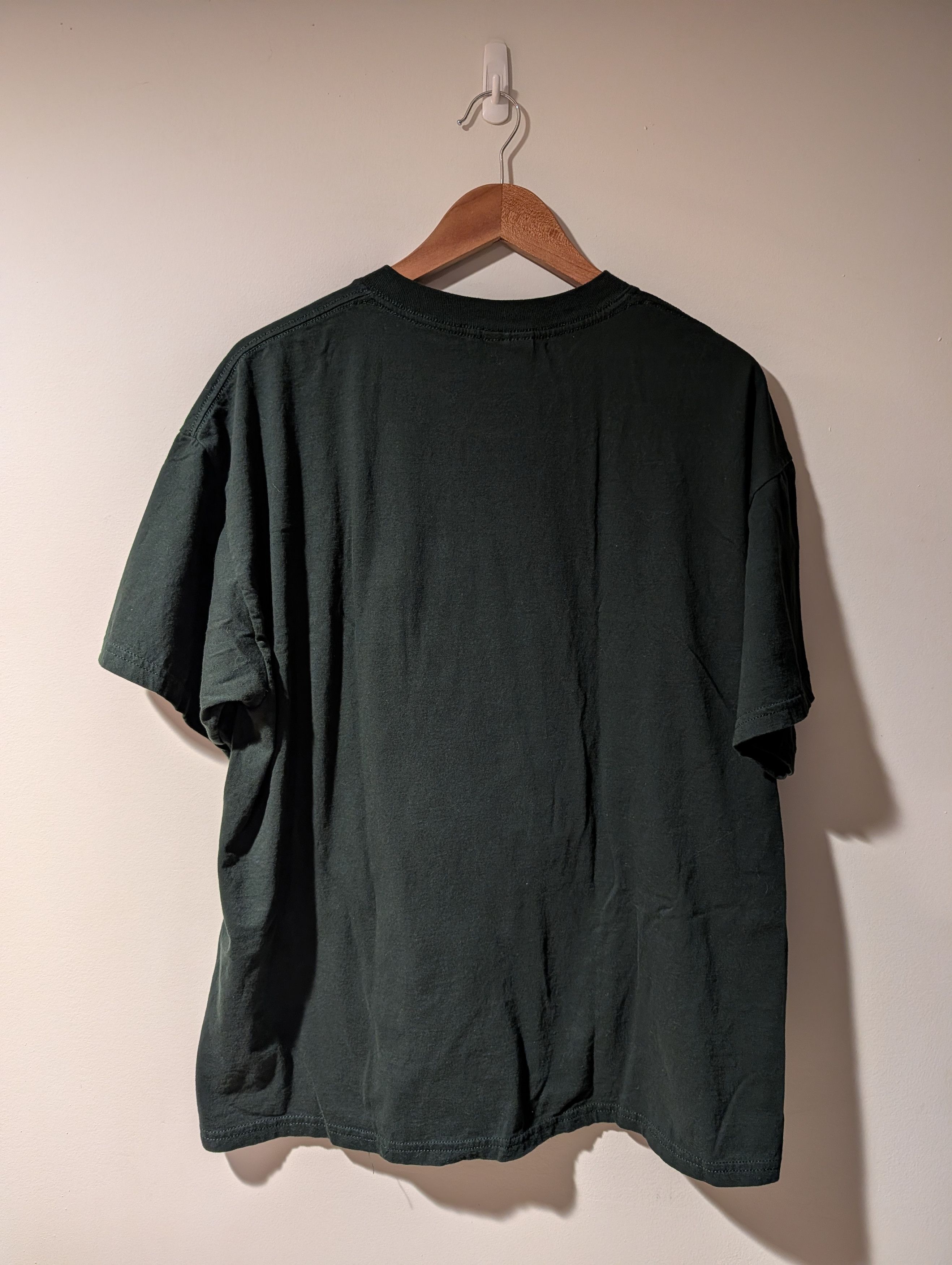 Arts & Science Vintage Y2K Lion Animal Nature Big Cat Green X-Large T-Shirt Size US XL / EU 56 / 4 - 4 Thumbnail