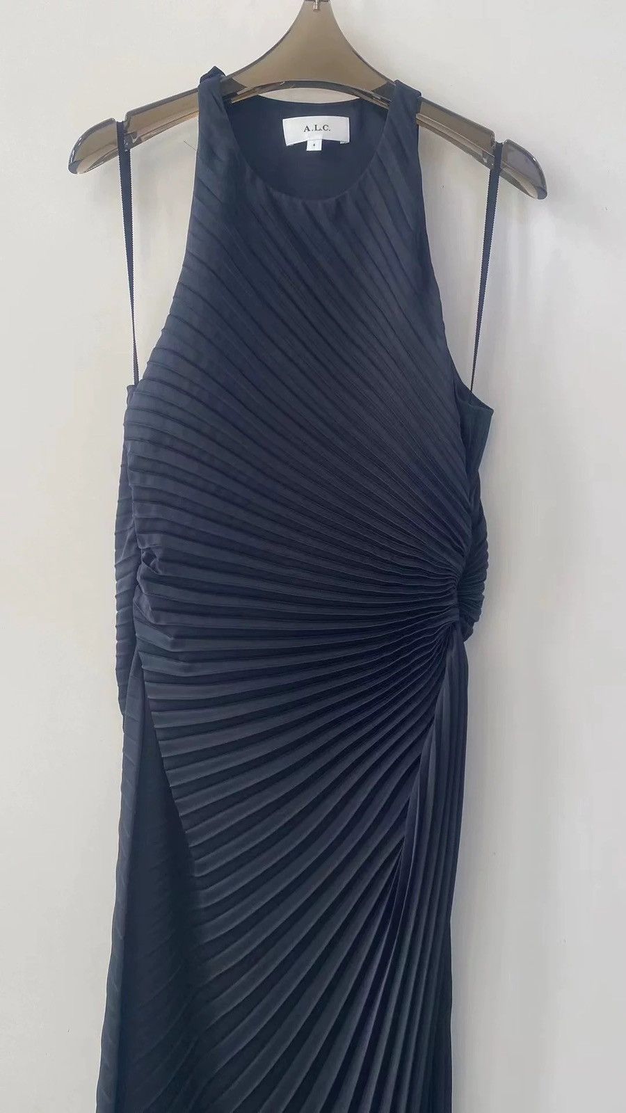 A.L.C. A.L.C Neckline Asymmetrically Draped Midi Dress Size S / US 4 / IT 40 - 7 Thumbnail
