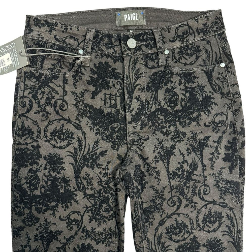 Paige NWT New Paige Hoxton Ankle Velvet Flocked Versaille Jeans S Size 26" / US 2 / IT 38 - 5 Thumbnail