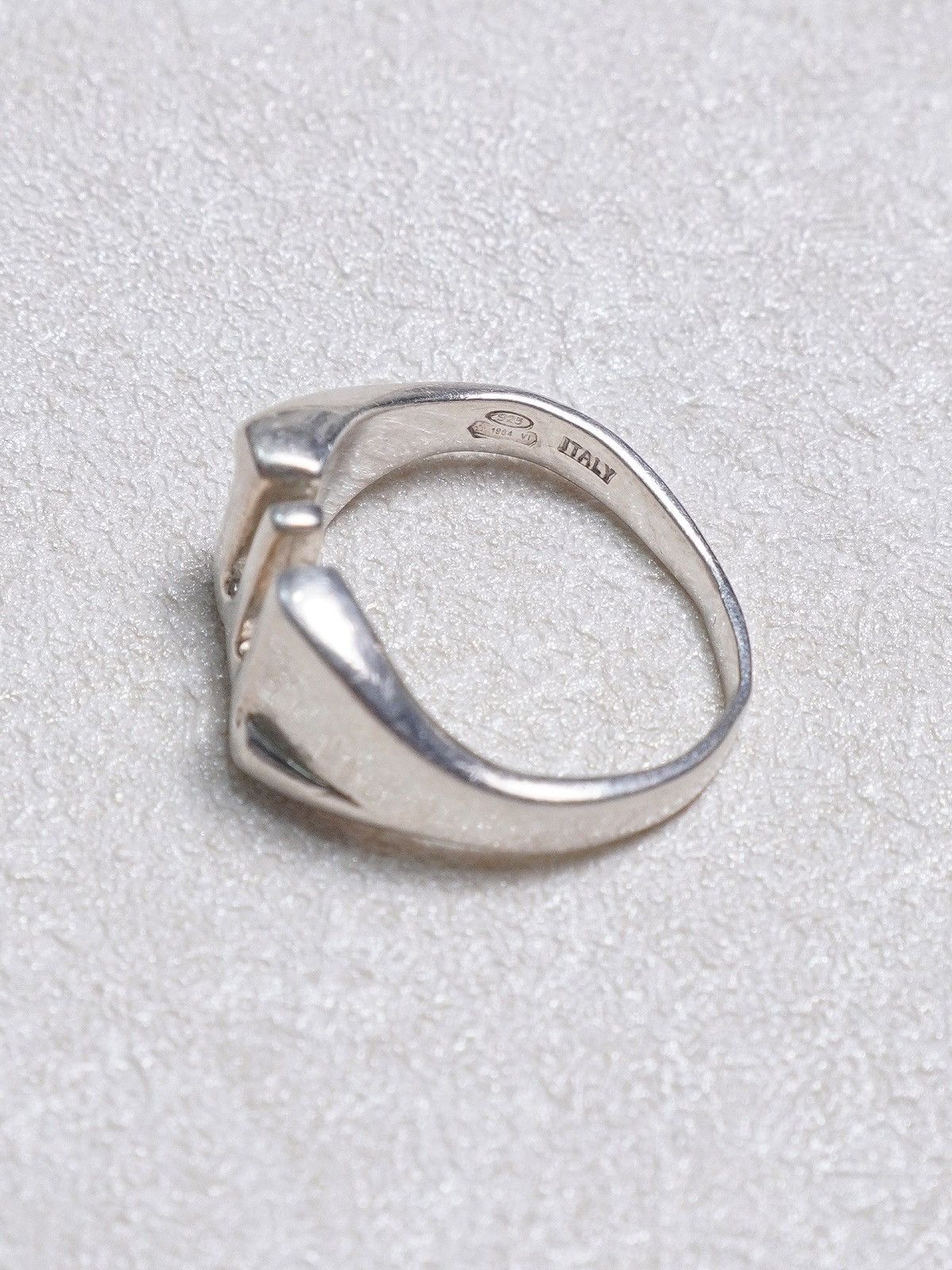 Maison Margiela Martin Margiela “M” Logo 925 Silver Ring Size ONE SIZE - 4 Thumbnail