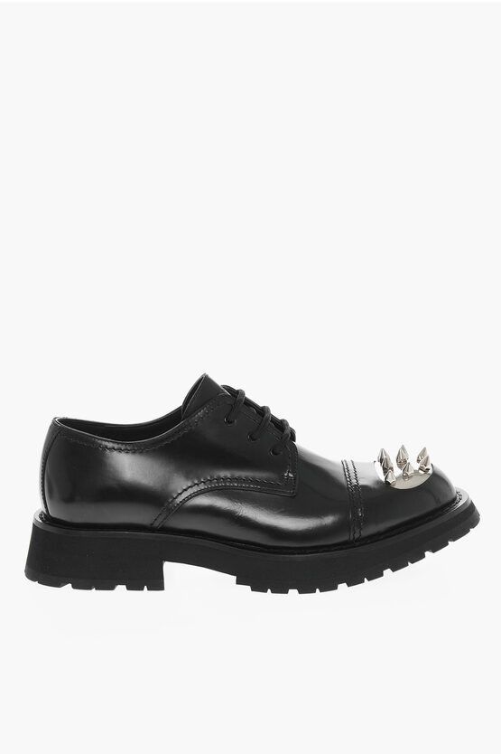 Alexander McQueen o1y1024 Laced Shoes in Black Size US 12 / EU 45 - 1 Thumbnail
