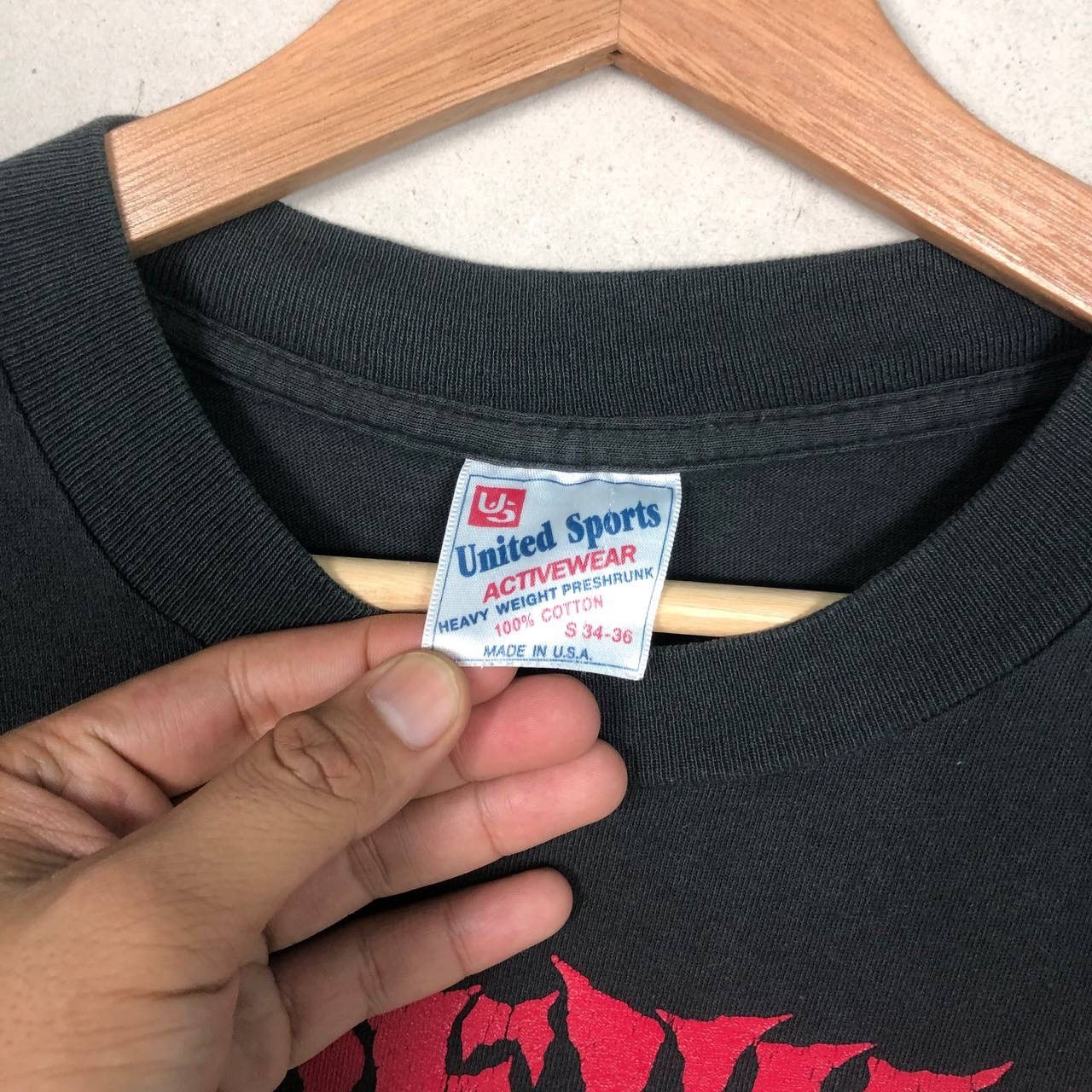 Band Tees × Vintage Vintage 90s Sobut/Balzac Oldevils Legend Of Blood Band Tee Size US S / EU 44-46 / 1 - 10 Thumbnail