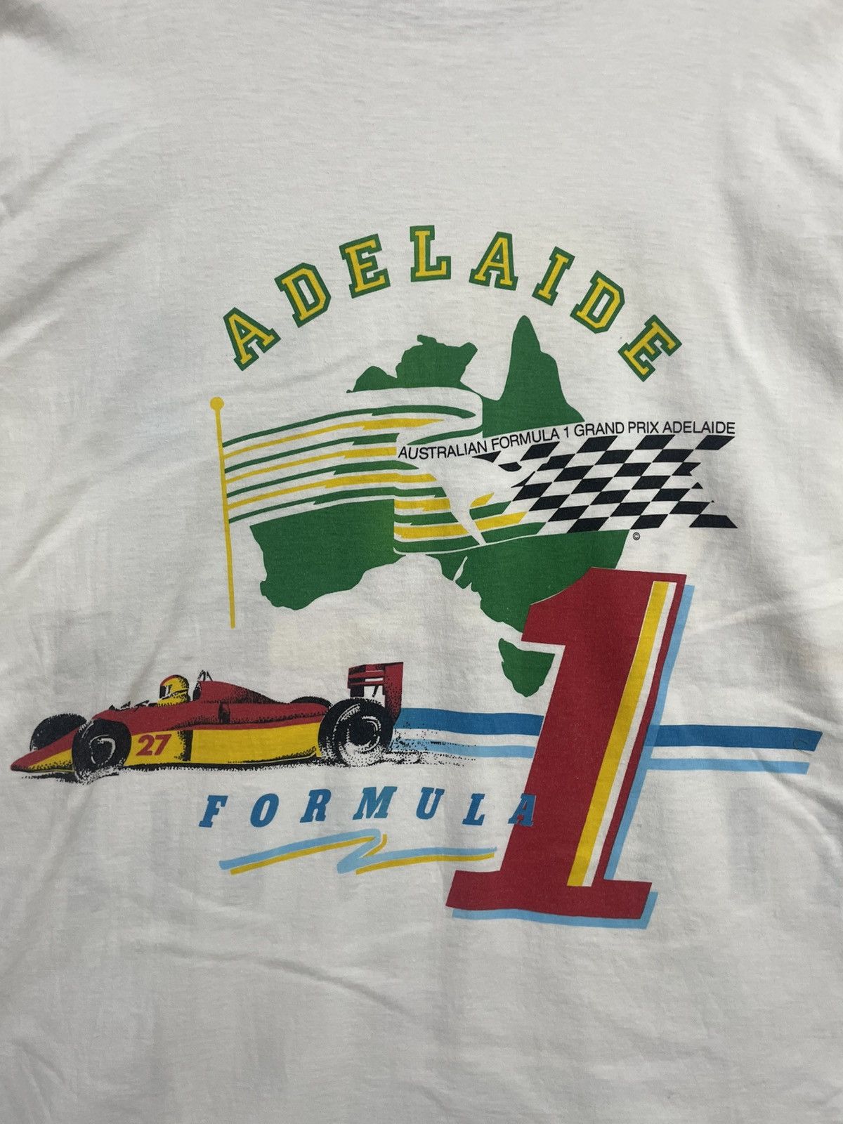 Vintage Vintage 80s Australian Grand Prix Formula 1 T-Shirt Size US L / EU 52-54 / 3 - 5 Thumbnail