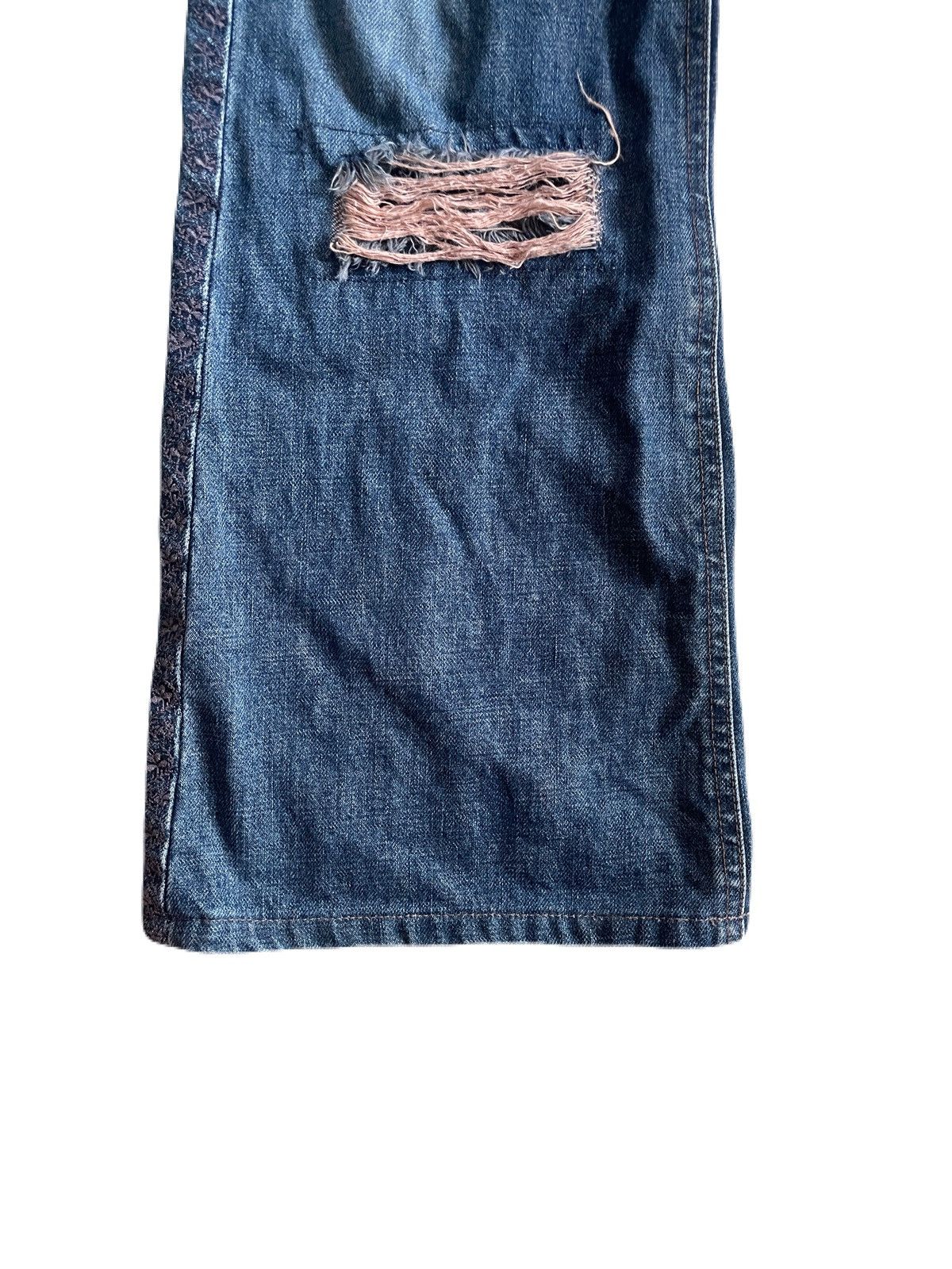 If Six Was Nine 2000s Japanese archive Vkei Distressed Flare Mud-wash Jeans Size US 30 / EU 46 - 6 Thumbnail