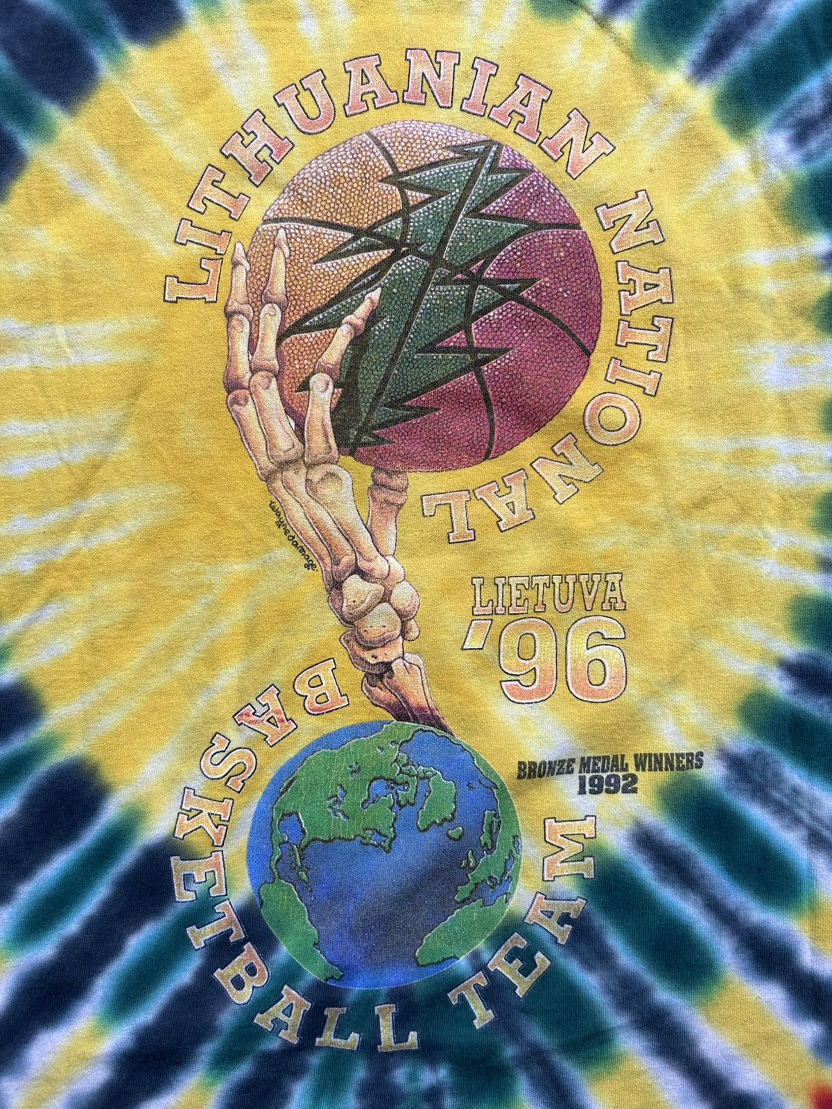 Vintage Vintage 90s Grateful Dead Lithuania Tee Sports USA Anvil Size US XXL / EU 58 / 5 - 6 Thumbnail