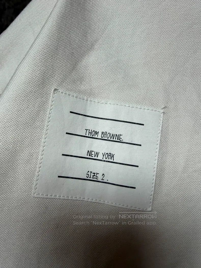Thom Browne Thom Browne White Long Sleeve Shirt Size US M / EU 48-50 / 2 - 4 Thumbnail