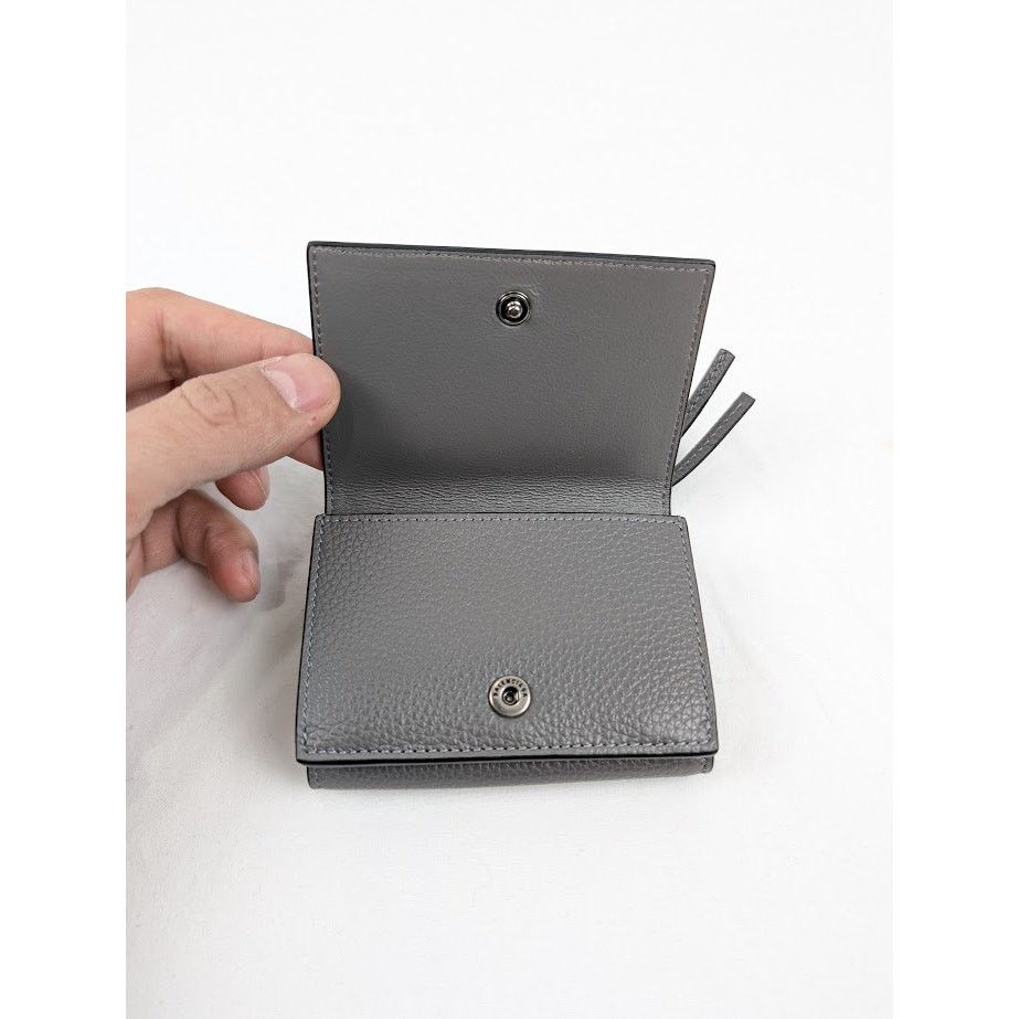 Balenciaga o1rshd1 Size: OS/ Tri-Fold Mini New Classic Wallet Dark Grey Size ONE SIZE - 9 Thumbnail