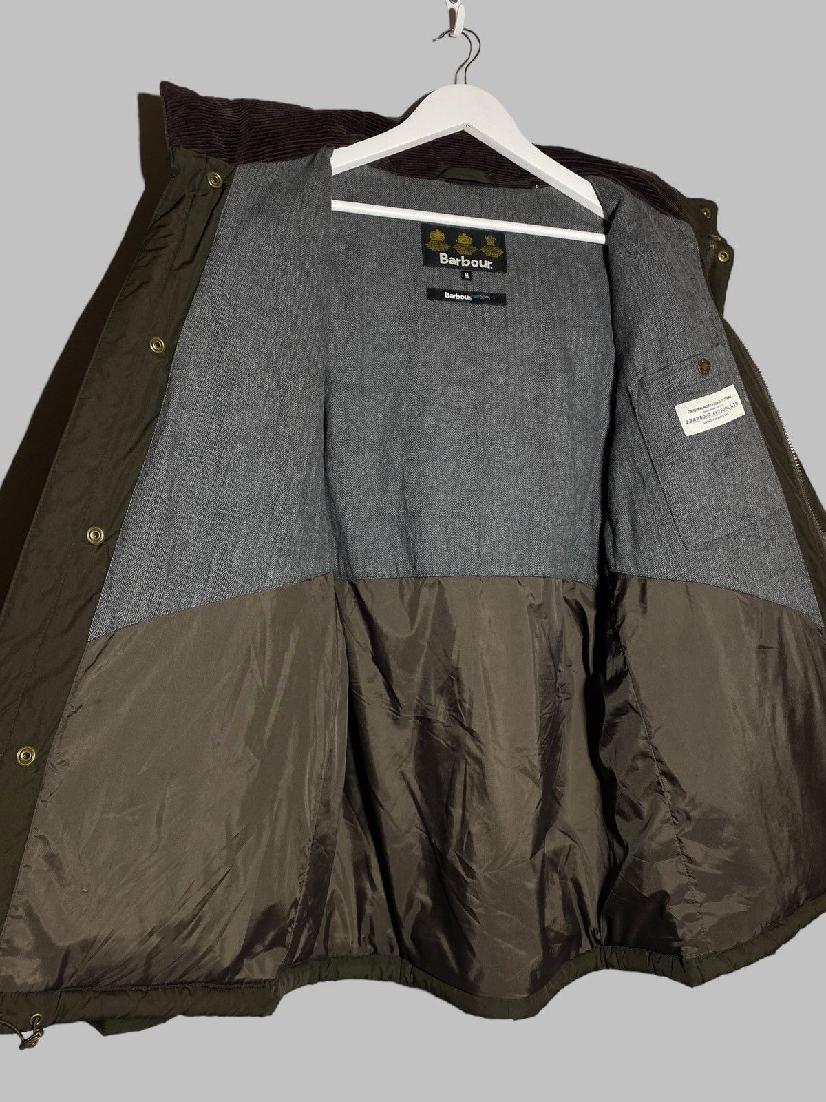 Barbour 🔥 BARBOUR CROMER PUFFER JACKET MILITARY GREEN FIBREDOWN Size US M / EU 48-50 / 2 - 17 Thumbnail