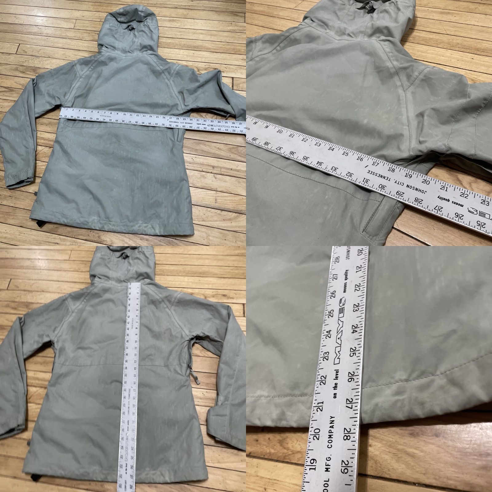 Burton VINTAGE Burton DryRide Snowboard Jacket Women M Vents Zip Gaiter Ski Snow Green Grunge Size M / US 6-8 / IT 42-44 - 9 Thumbnail
