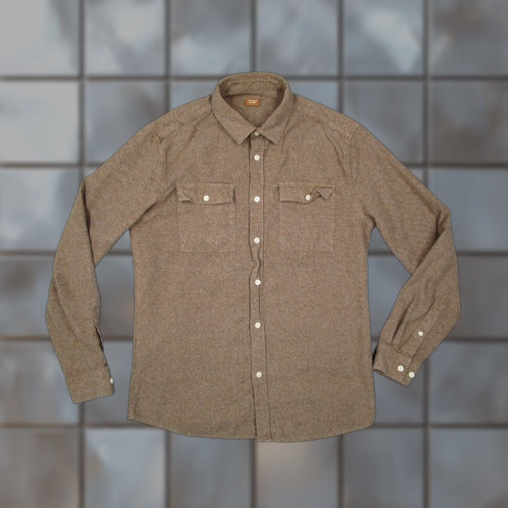 Vintage Common People Brown Flannel Shirt Mens Medium Button-Up Long Sleeve Casual Travel Size US M / EU 48-50 / 2 - 1 Thumbnail