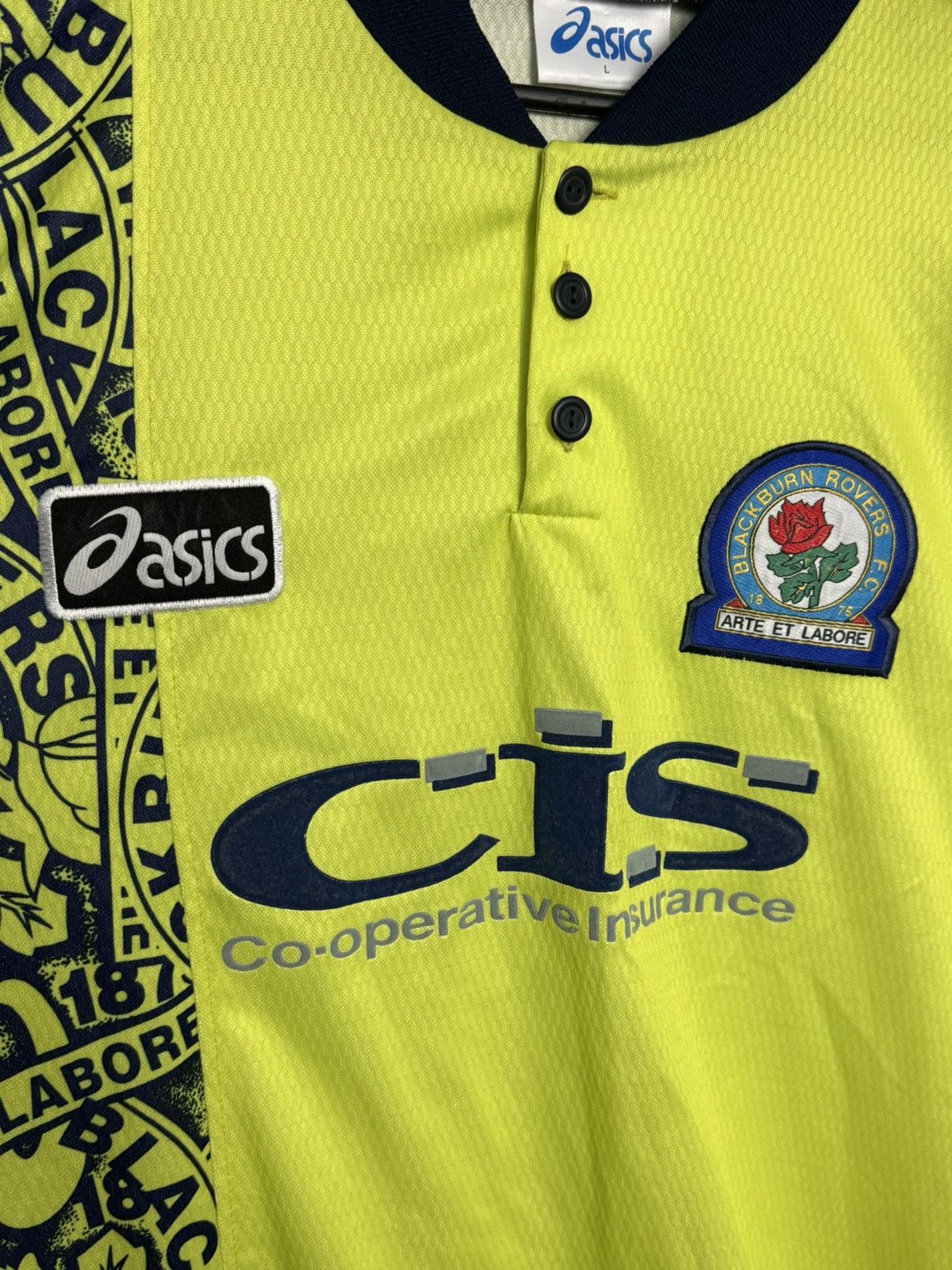 Asics Blackburn Rovers 96/97 Away Football Jersey Size US L / EU 52-54 / 3 - 3 Thumbnail