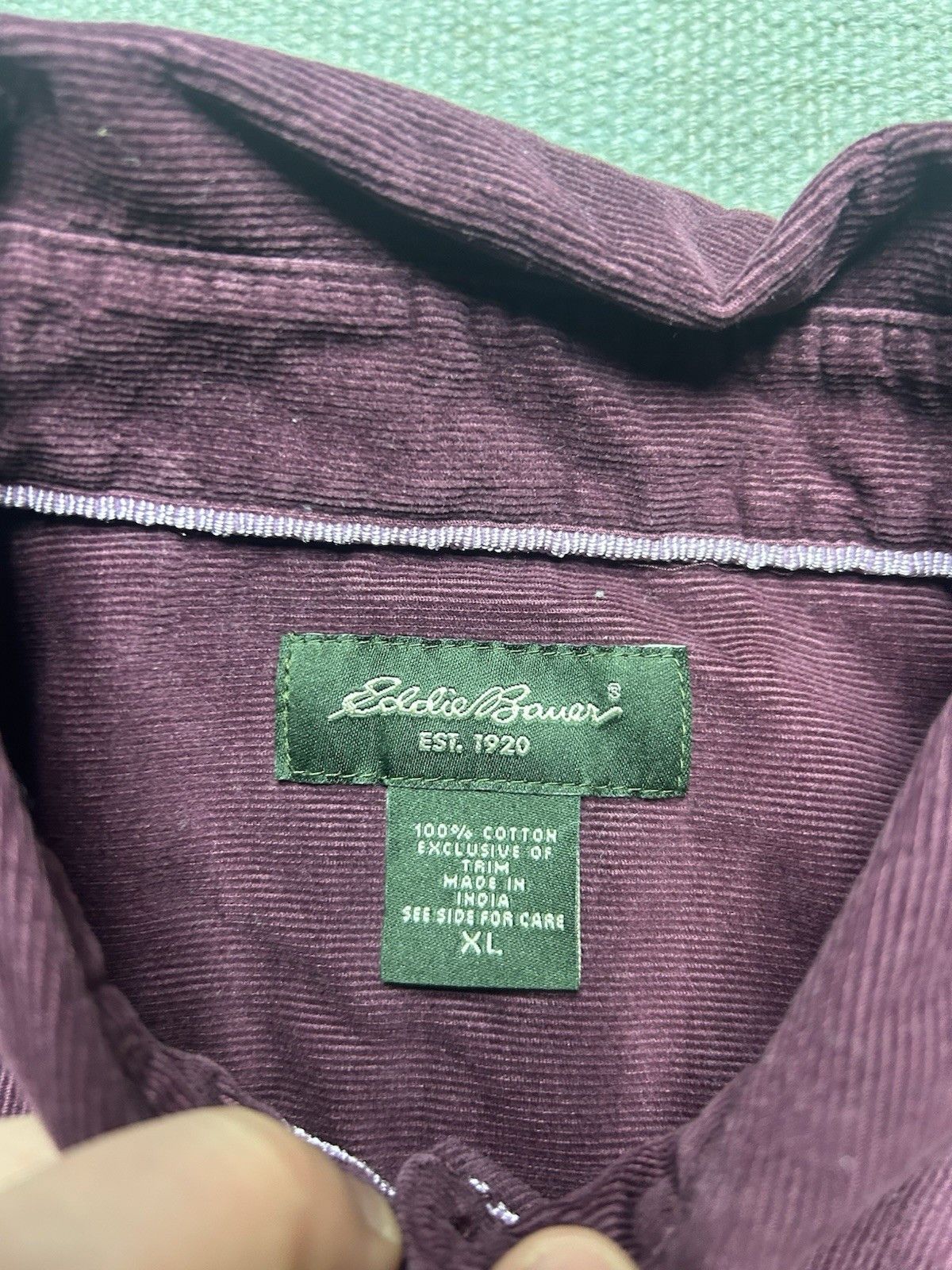 Eddie Bauer Eddie Bauer button shirt corduroy maroon burgundy women’s XL Size XL / US 12-14 / IT 48-50 - 4 Thumbnail