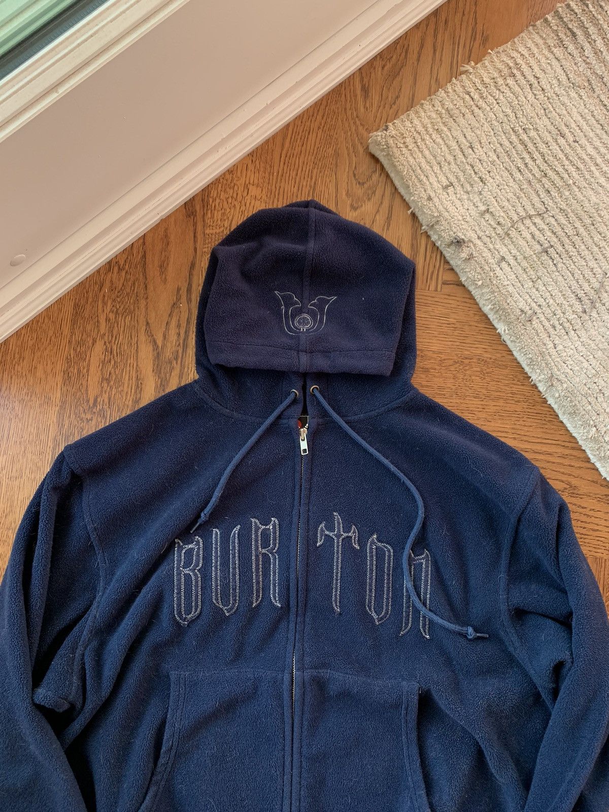 Burton × Vintage Vintage Burton x Ronin Fleece Hoodie 2000s Y2K 90s Snowboard Size US M / EU 48-50 / 2 - 2 Thumbnail