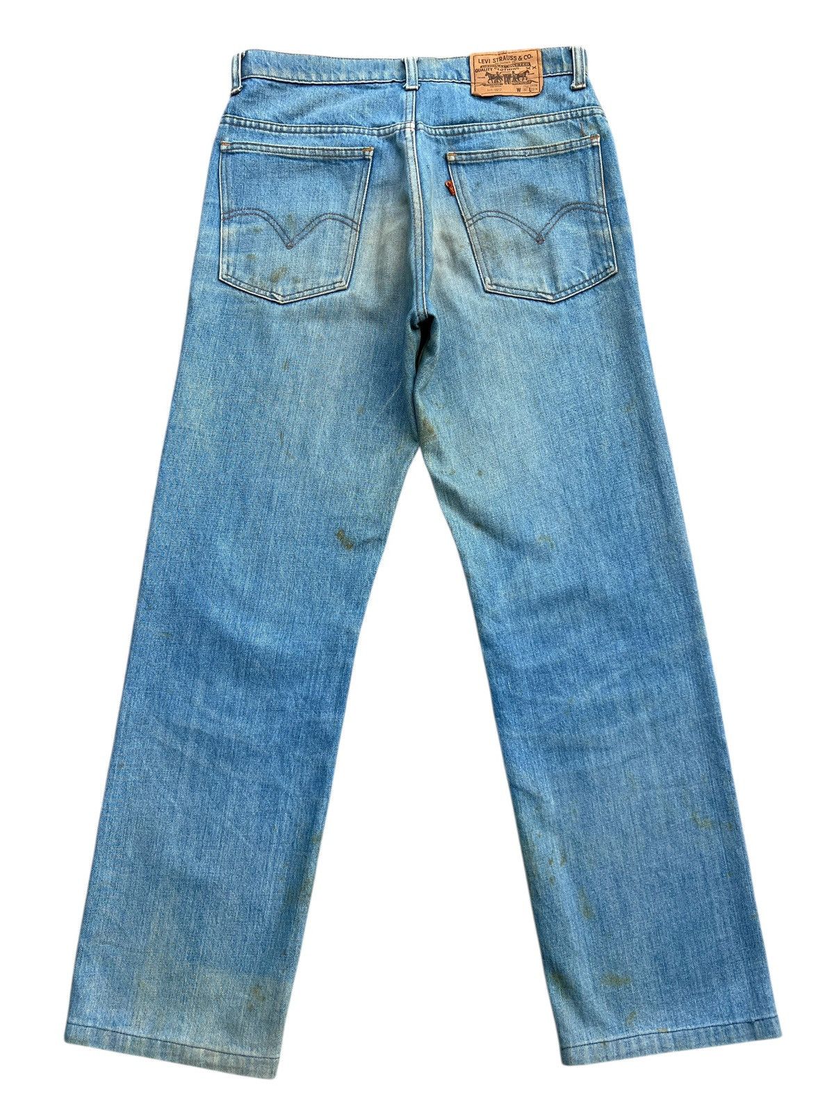 Levi's Vintage 90s Levis 515 Orange Tab Mudwash Denim Jeans 31x29 Size US 31 - 3 Thumbnail