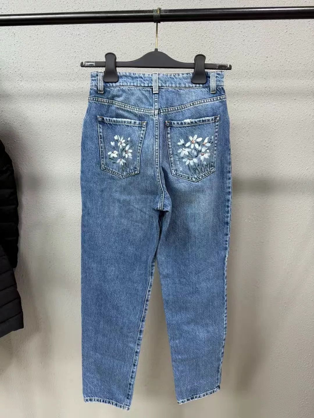 Miu Miu Miu Miu Hand-Painted Daisy Jeans Size 25" / US 0 / IT 36 - 1 Thumbnail