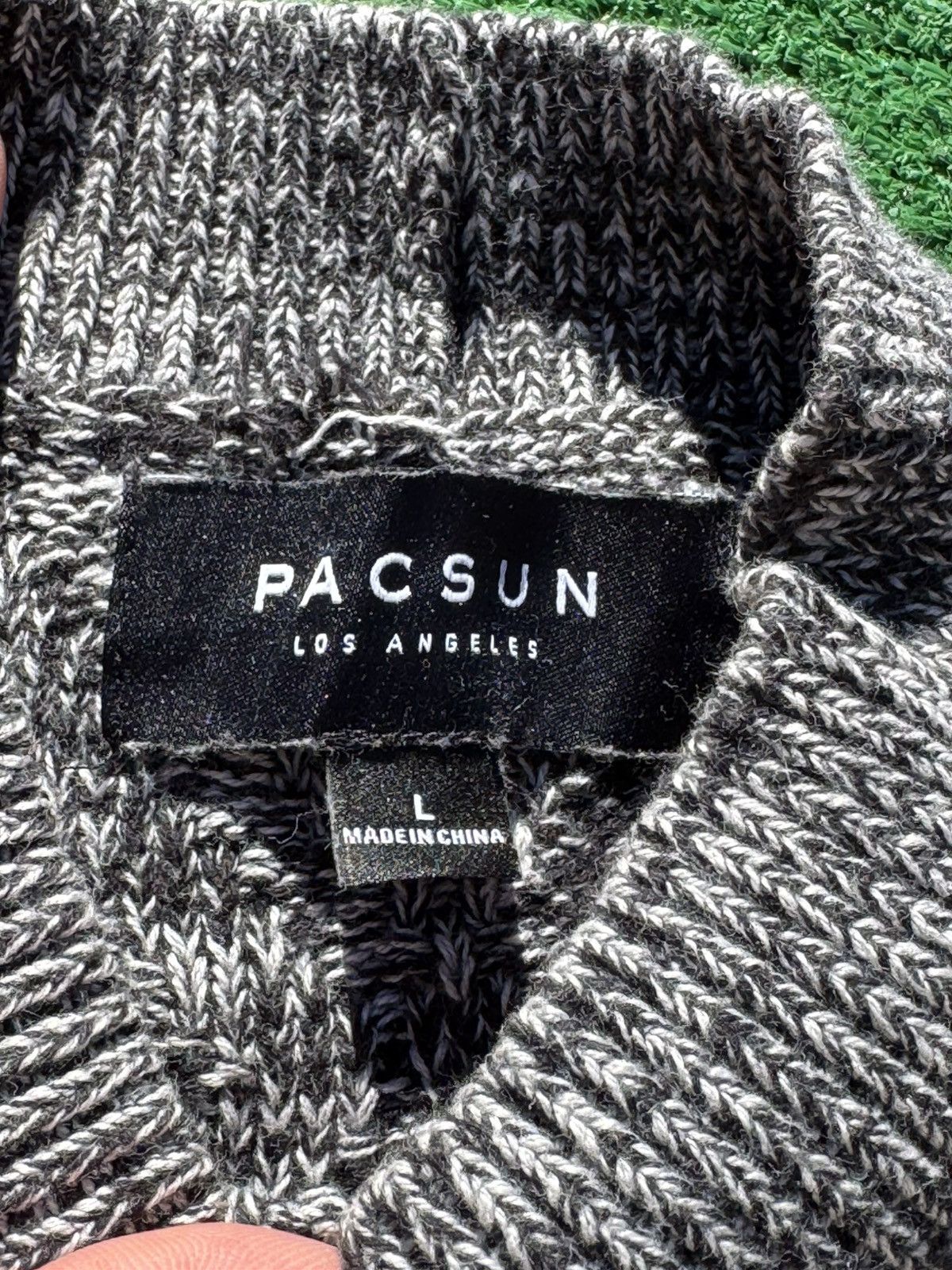 Pacsun Pacsun Grey Collared Sweater Knit Size US L / EU 52-54 / 3 - 2 Thumbnail