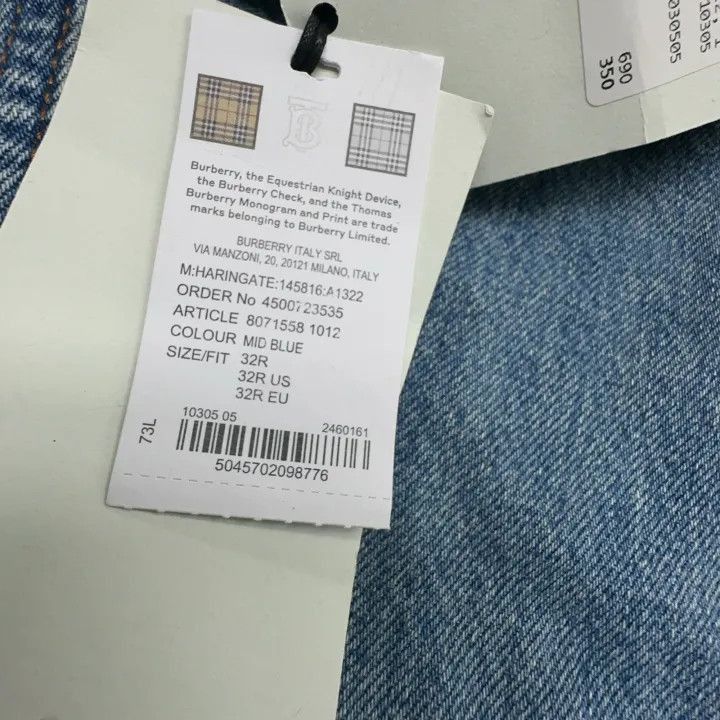 Burberry Burberry Burberry Blue Straight Pocket Zip Denim Pants-250 Size US 32 / EU 48 - 5 Thumbnail