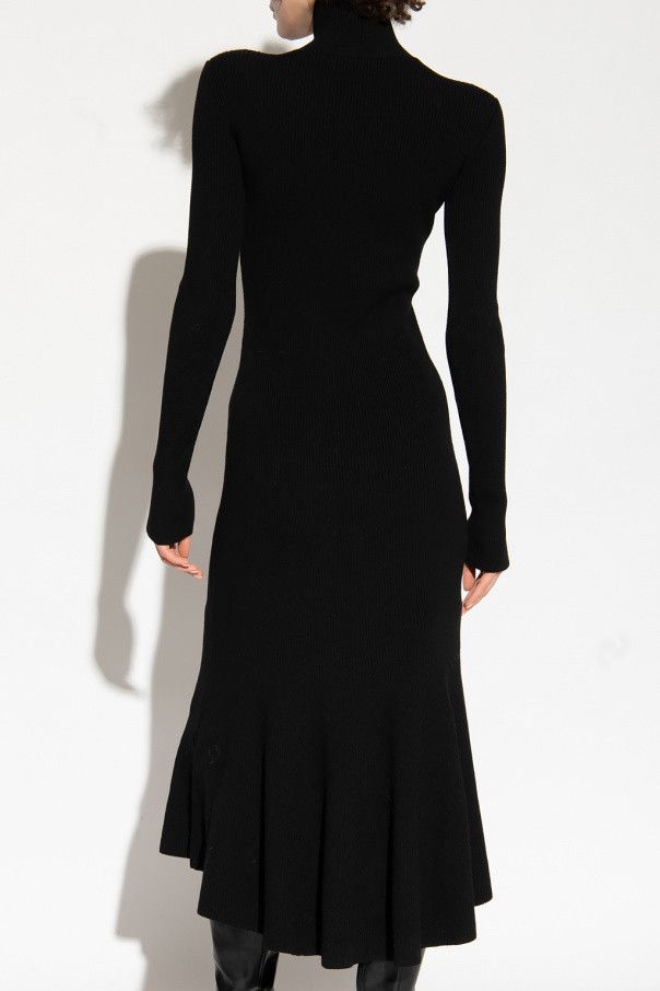 Balenciaga o1mt1gz1224 Turtleneck Dress in Black Size S / US 4 / IT 40 - 4 Thumbnail