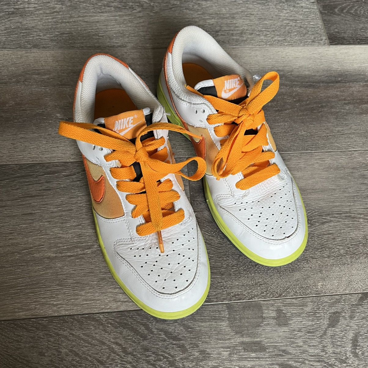 Nike Vintage 2000s Nike SB Dunk Low White Orange Blaze Size 8 W Size US 8 / IT 38 - 2 Thumbnail