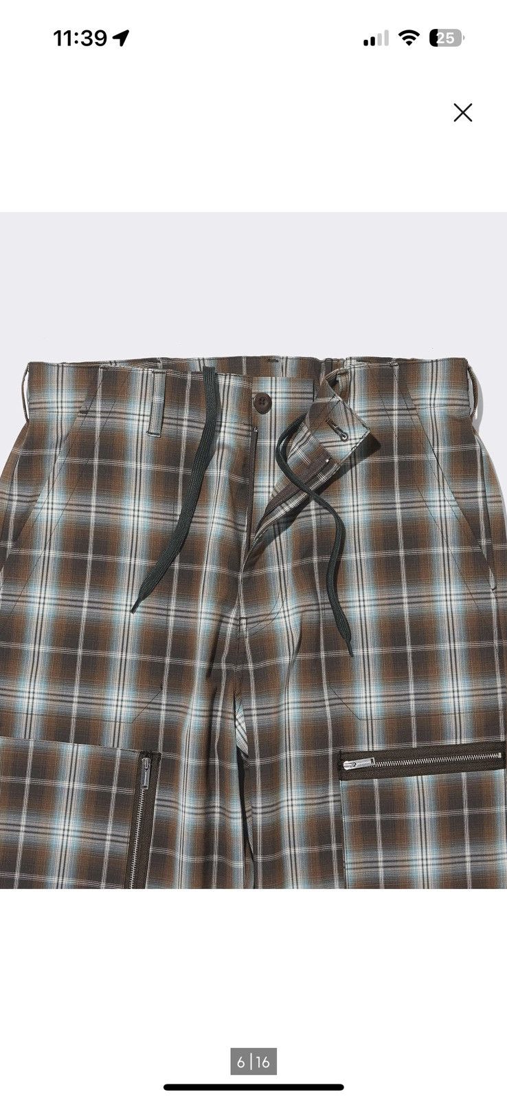 GU × Undercover × Uniqlo Zip Pocket Pants Plaid Size US 34 / EU 50 - 13 Thumbnail