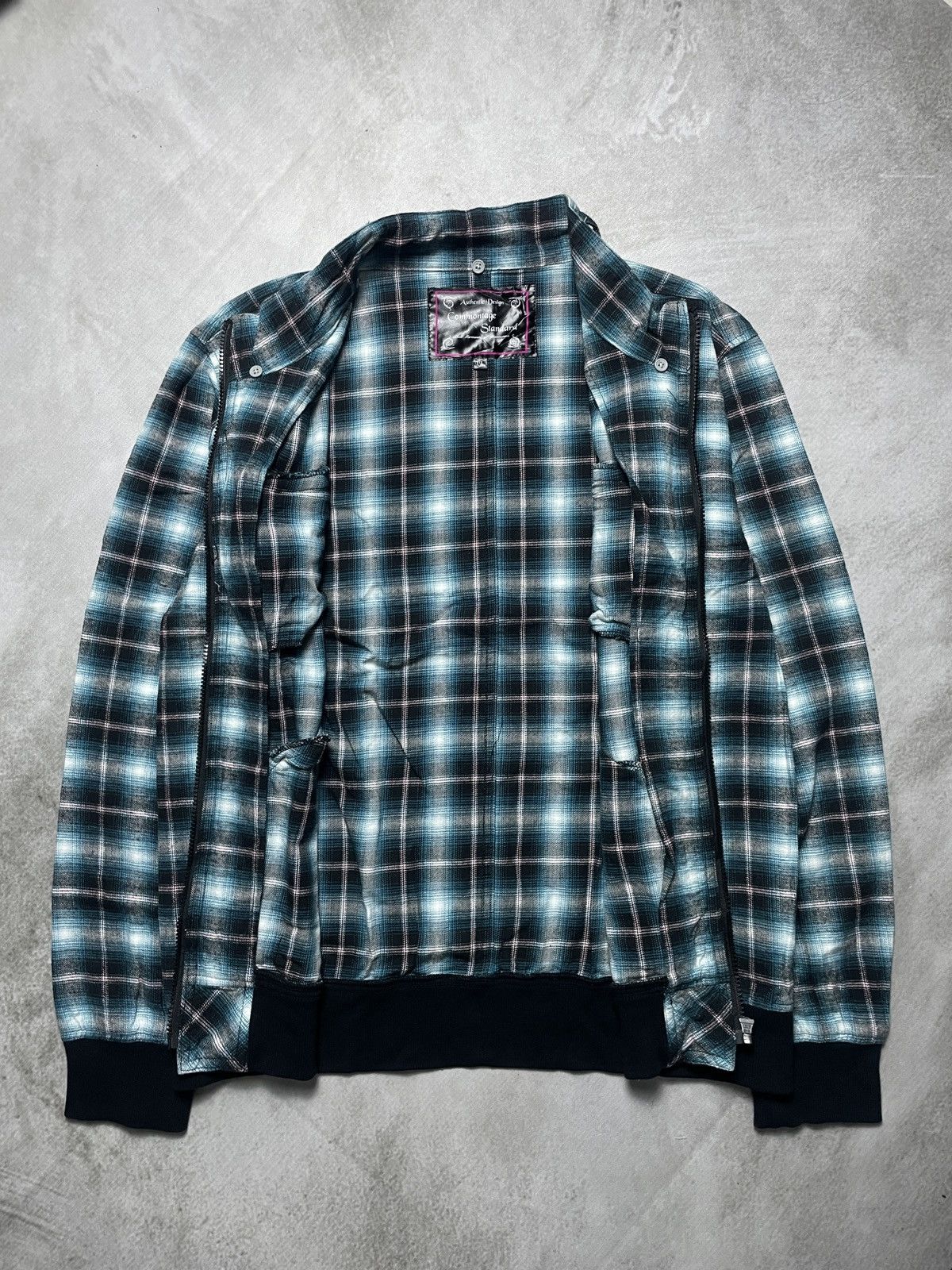 If Six Was Nine 2000’s Commontage Standart - Plaid Bikers Style Jacket Size US L / EU 52-54 / 3 - 8 Thumbnail