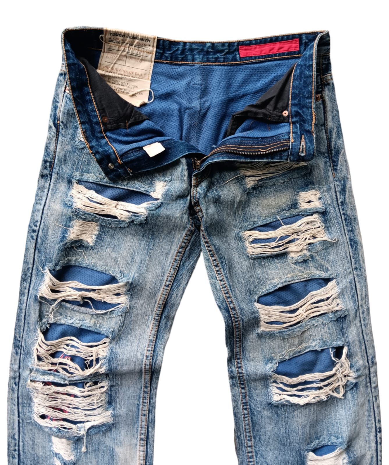 If Six Was Nine Double layered Tough jeans Smith distressed vintage jeans Size US 32 / EU 48 - 6 Thumbnail