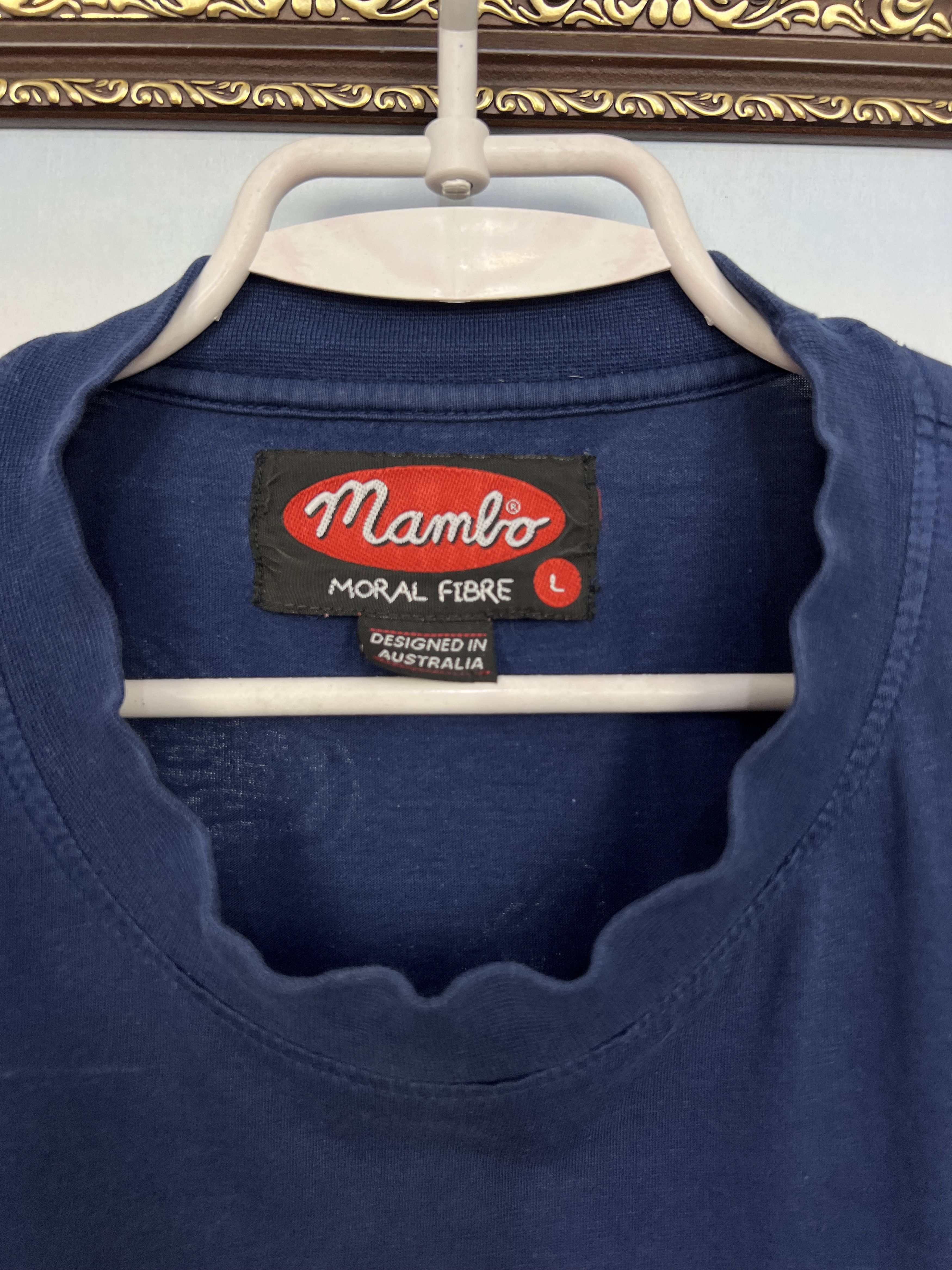 Vintage Vintage 90's Mambo Storm In A Tea Cup Tee Over Print Shirt Size US L / EU 52-54 / 3 - 11 Thumbnail